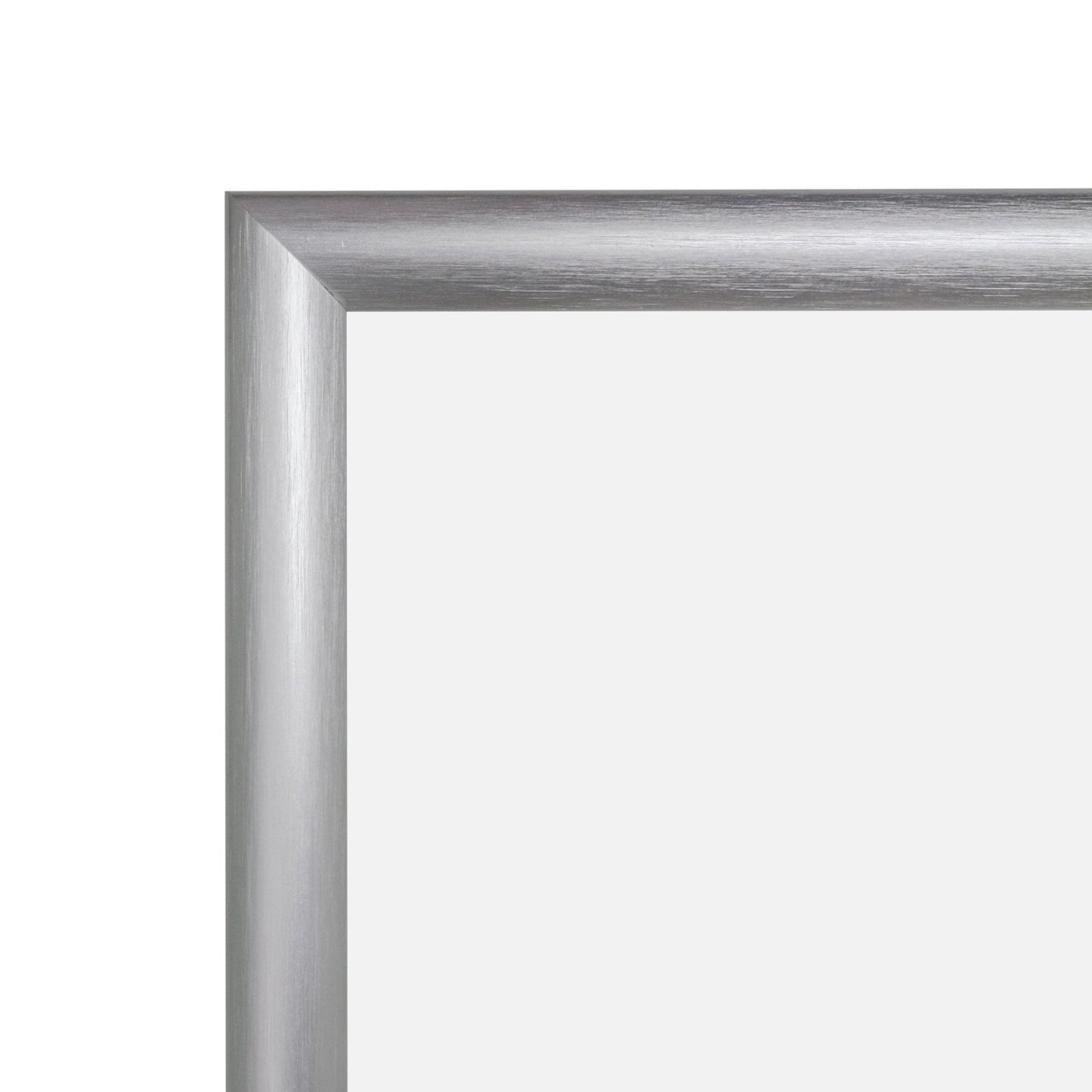 8.5x11 Brushed Silver SnapeZo® Snap Frame - 1 Inch Profile
