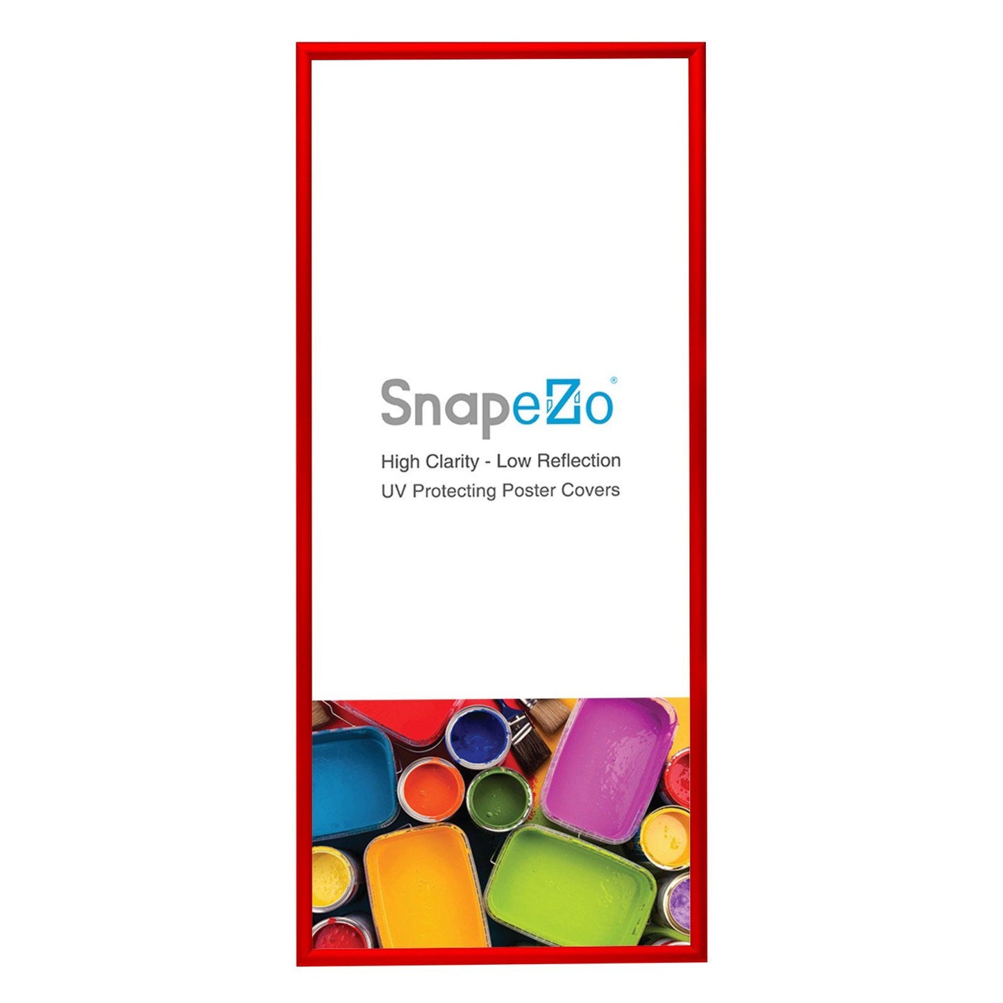 10x24 Red SnapeZo® Snap Frame - 1.2 Inch Profile