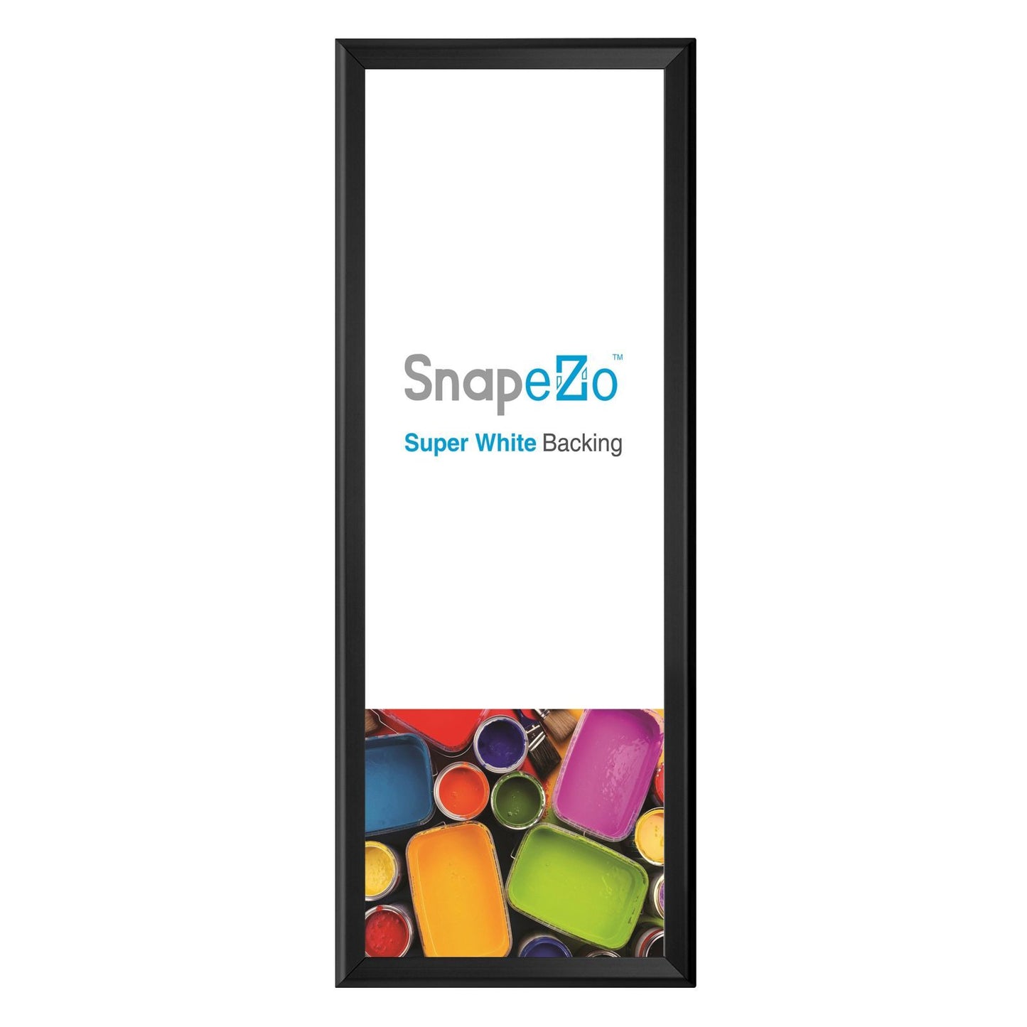 10x29 Black SnapeZo® Snap Frame - 1.25 Inch Profile