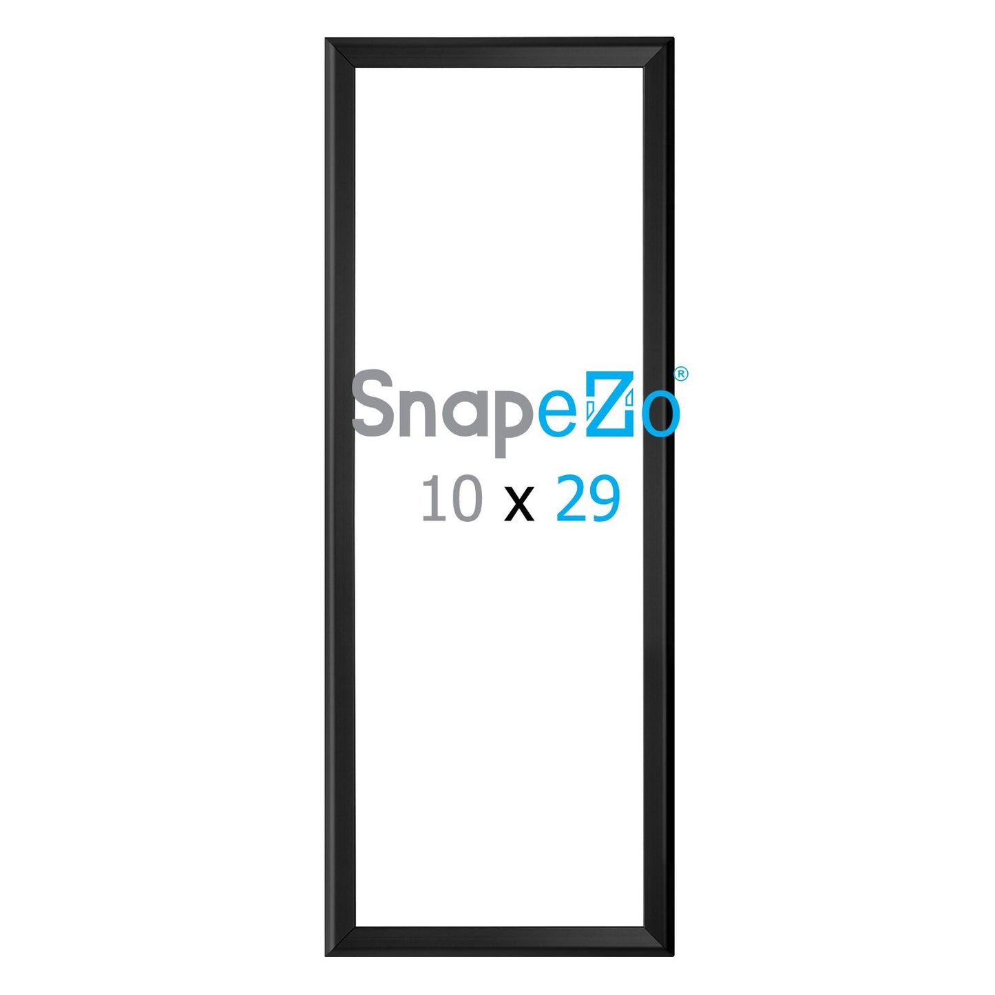 10x29 Black SnapeZo® Snap Frame - 1.25 Inch Profile