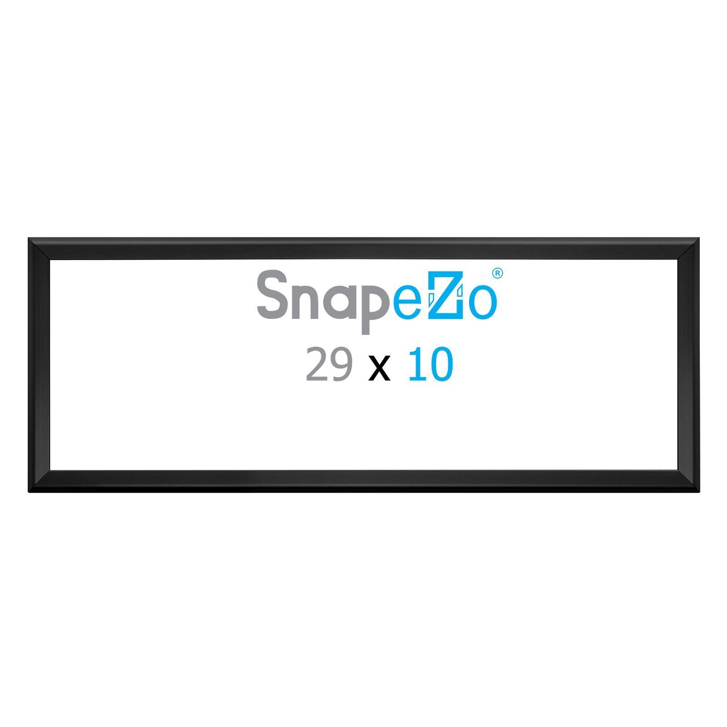 10x29 Black SnapeZo® Snap Frame - 1.25 Inch Profile