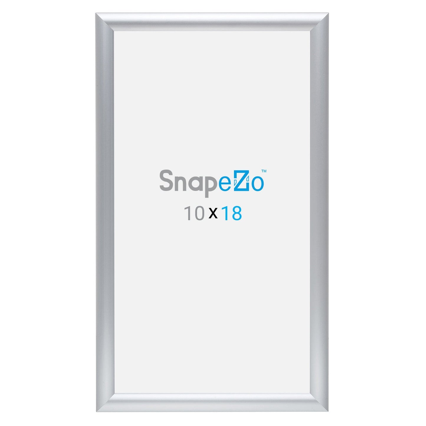 10x18 Silver SnapeZo® Snap Frame - 1" Profile