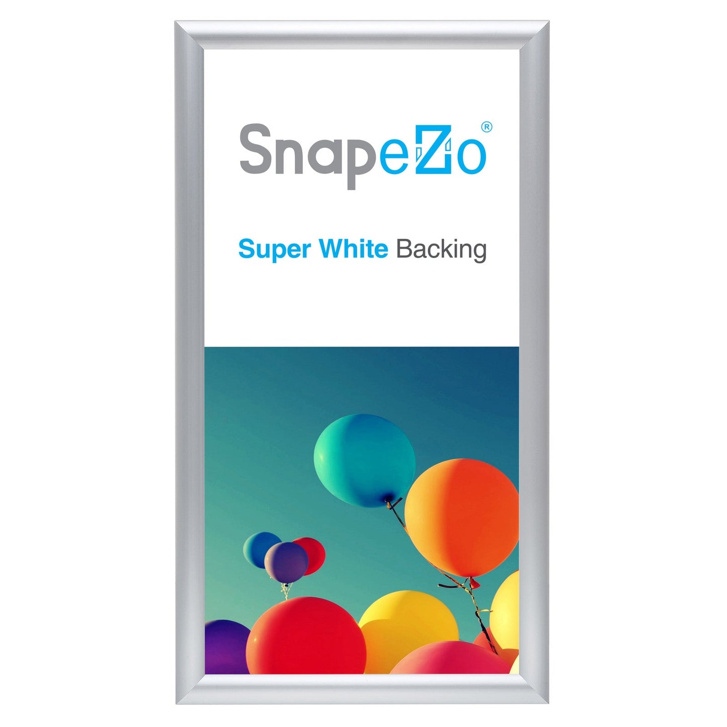 10x20 Silver SnapeZo® Snap Frame - 1" Profile