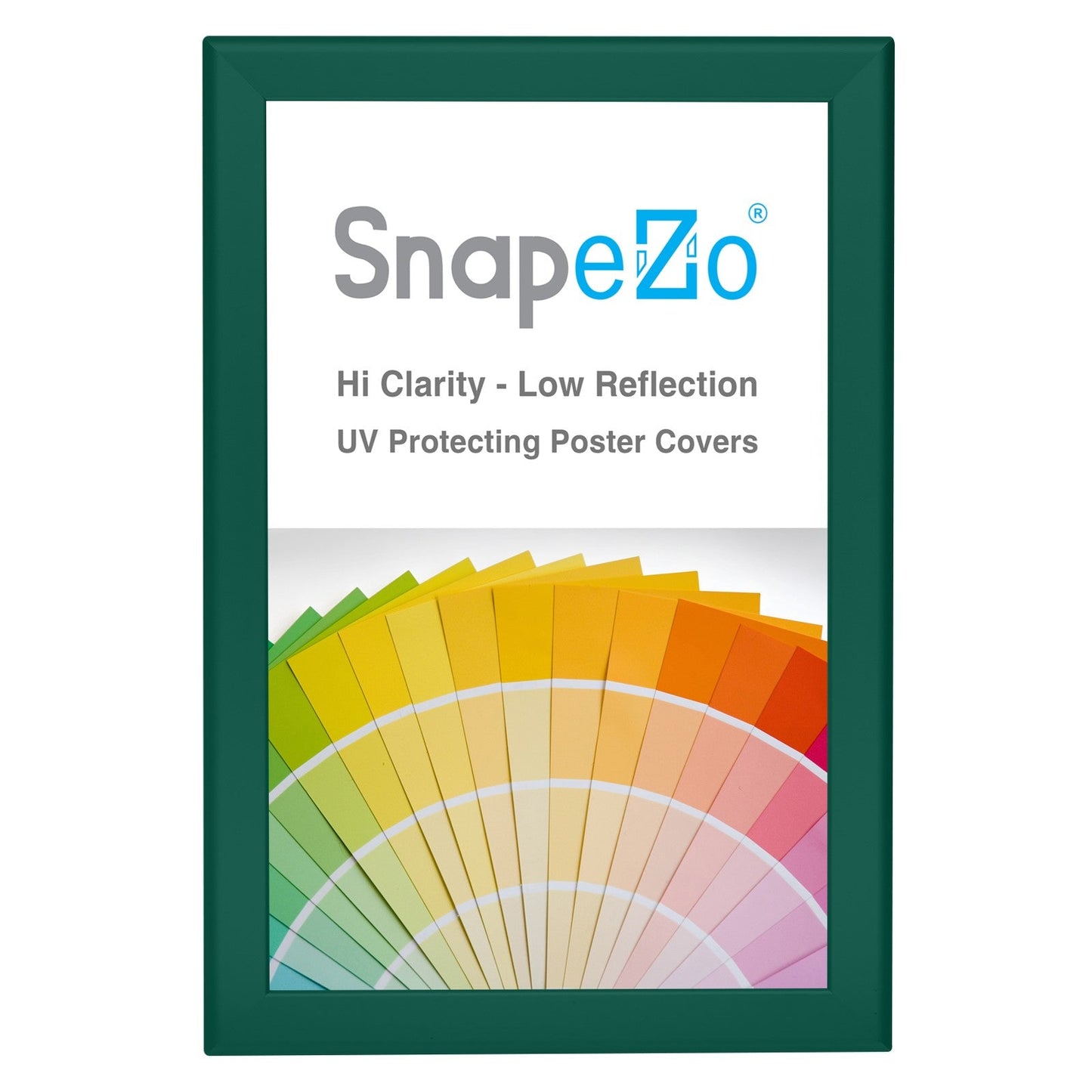 11x17 Green SnapeZo® Snap Frame - 1.25" Profile
