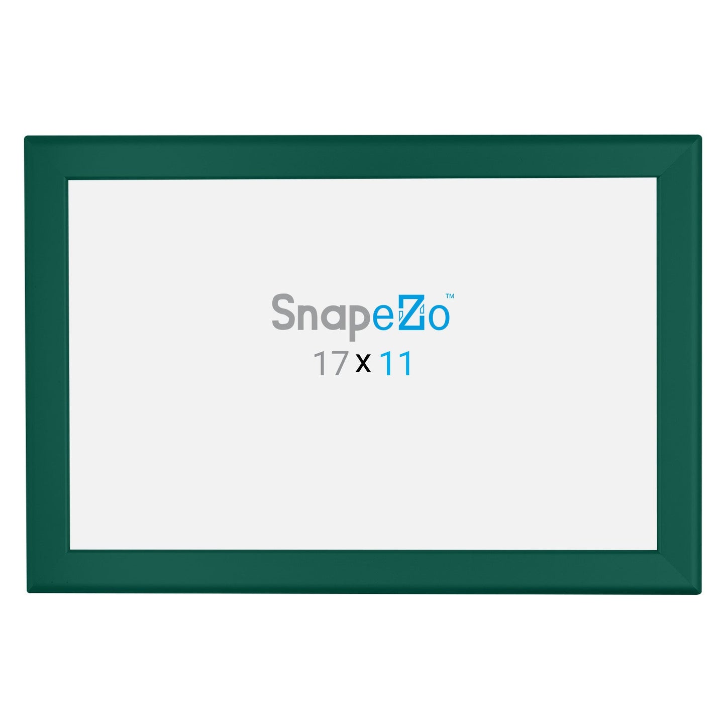 11x17 Green SnapeZo® Snap Frame - 1.25" Profile