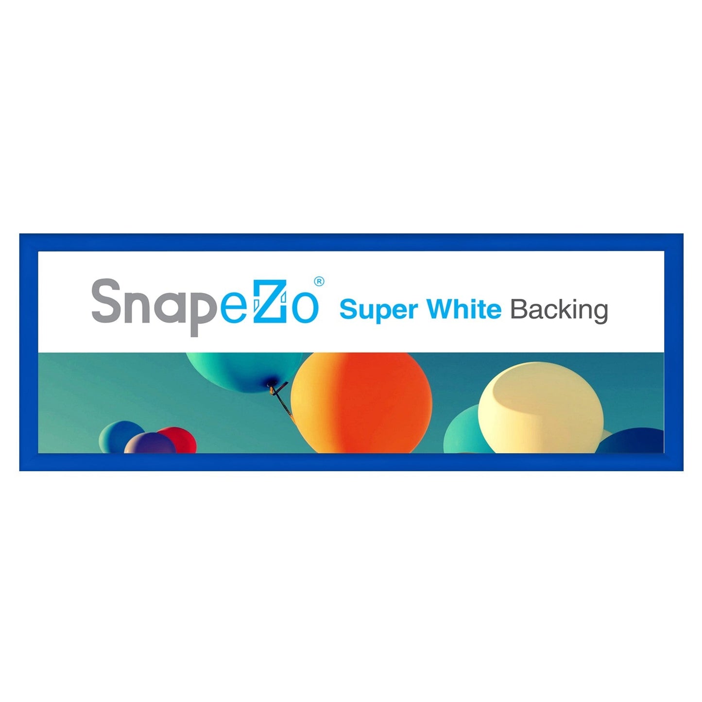 10x29 Blue SnapeZo® Snap Frame - 1.2" Profile
