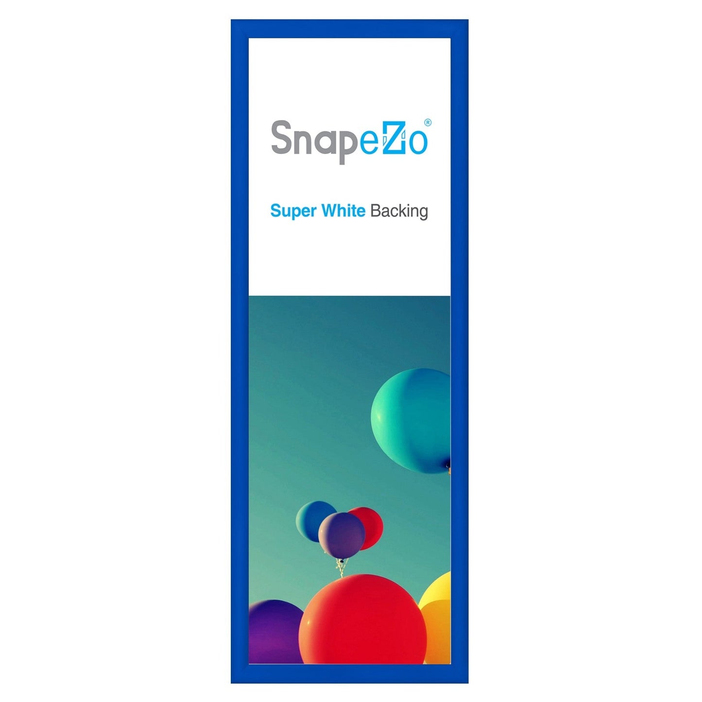 10x30 Blue SnapeZo® Snap Frame - 1.2" Profile