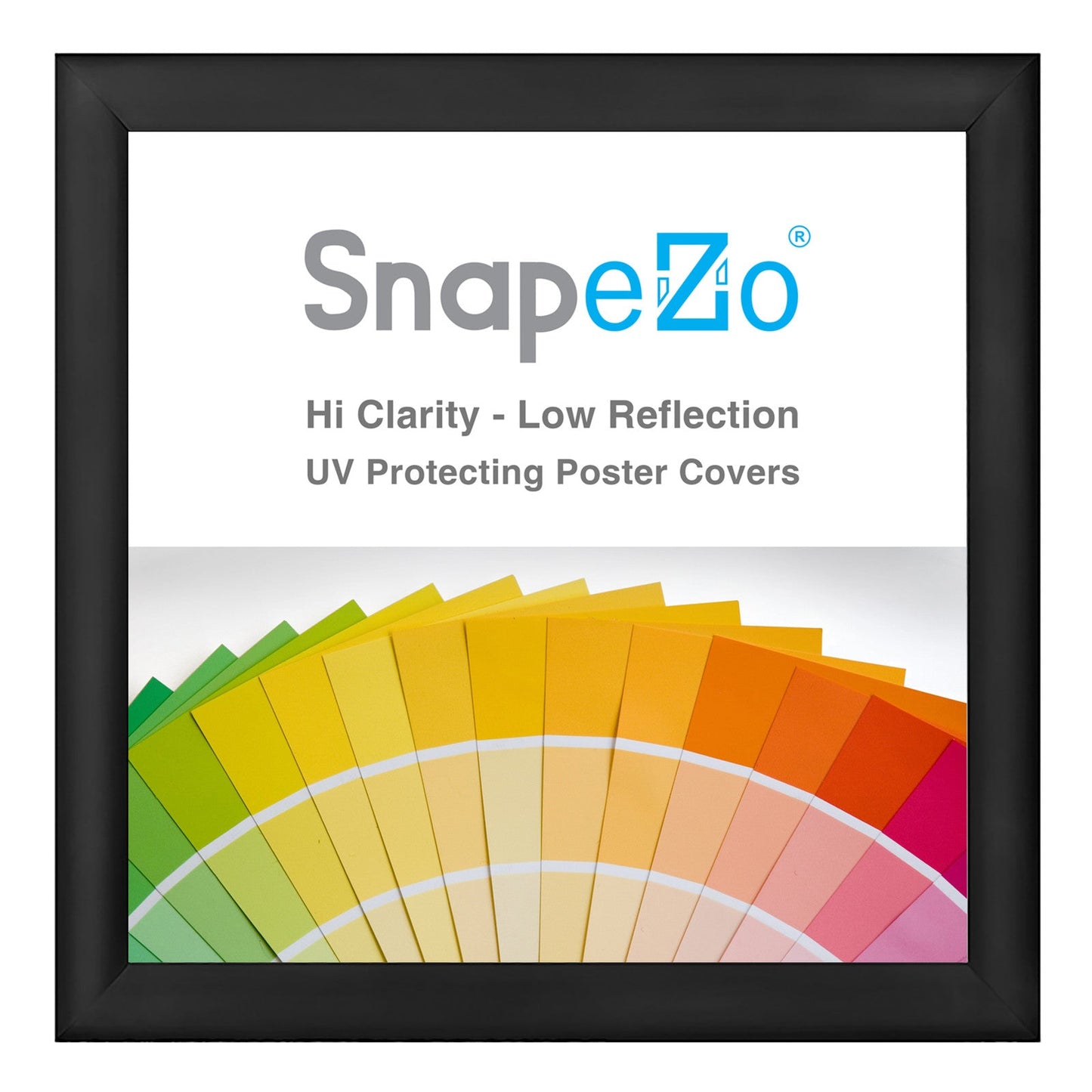 25x25 Black SnapeZo® Snap Frame - 1.2" Profile