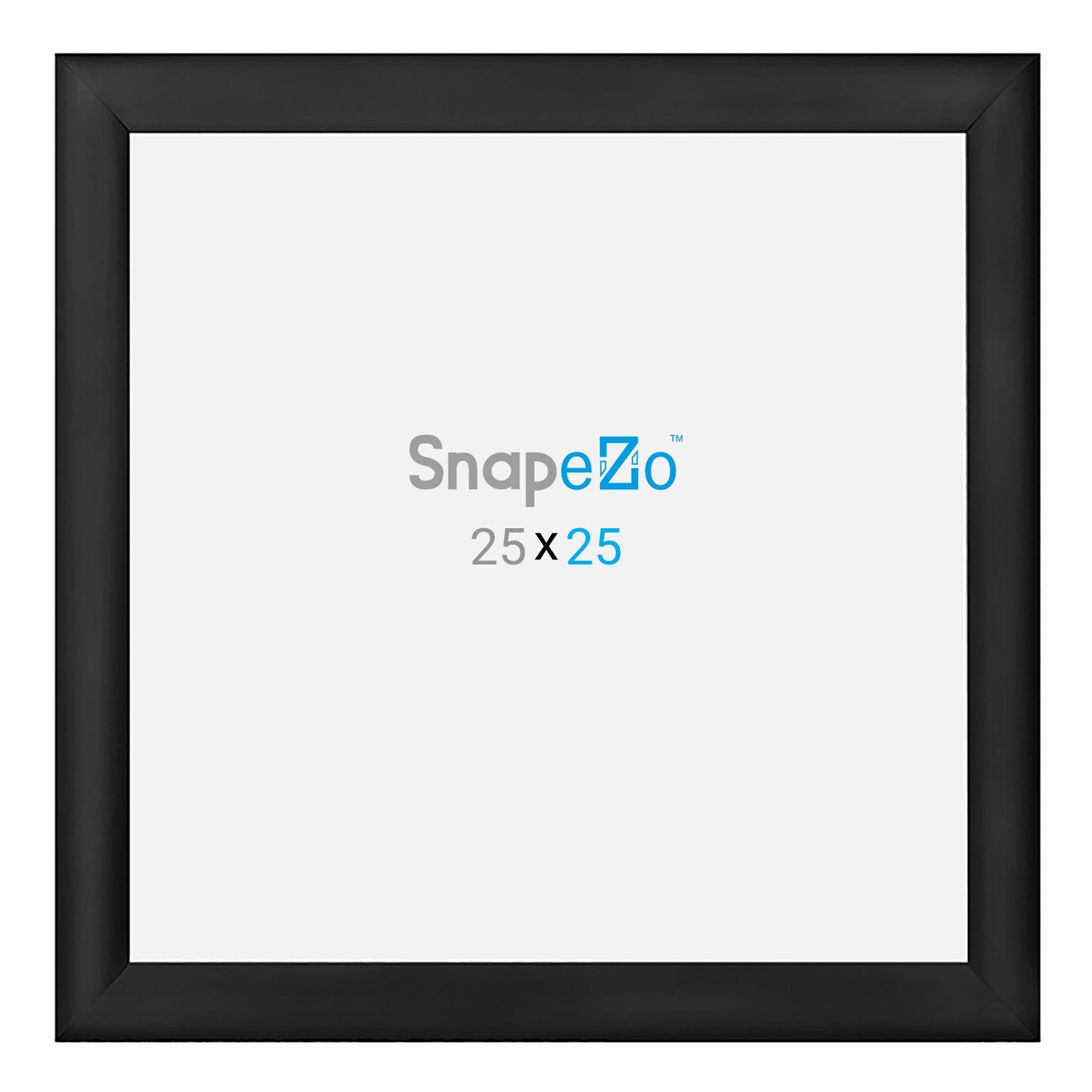 25x25 Black SnapeZo® Snap Frame - 1.2" Profile