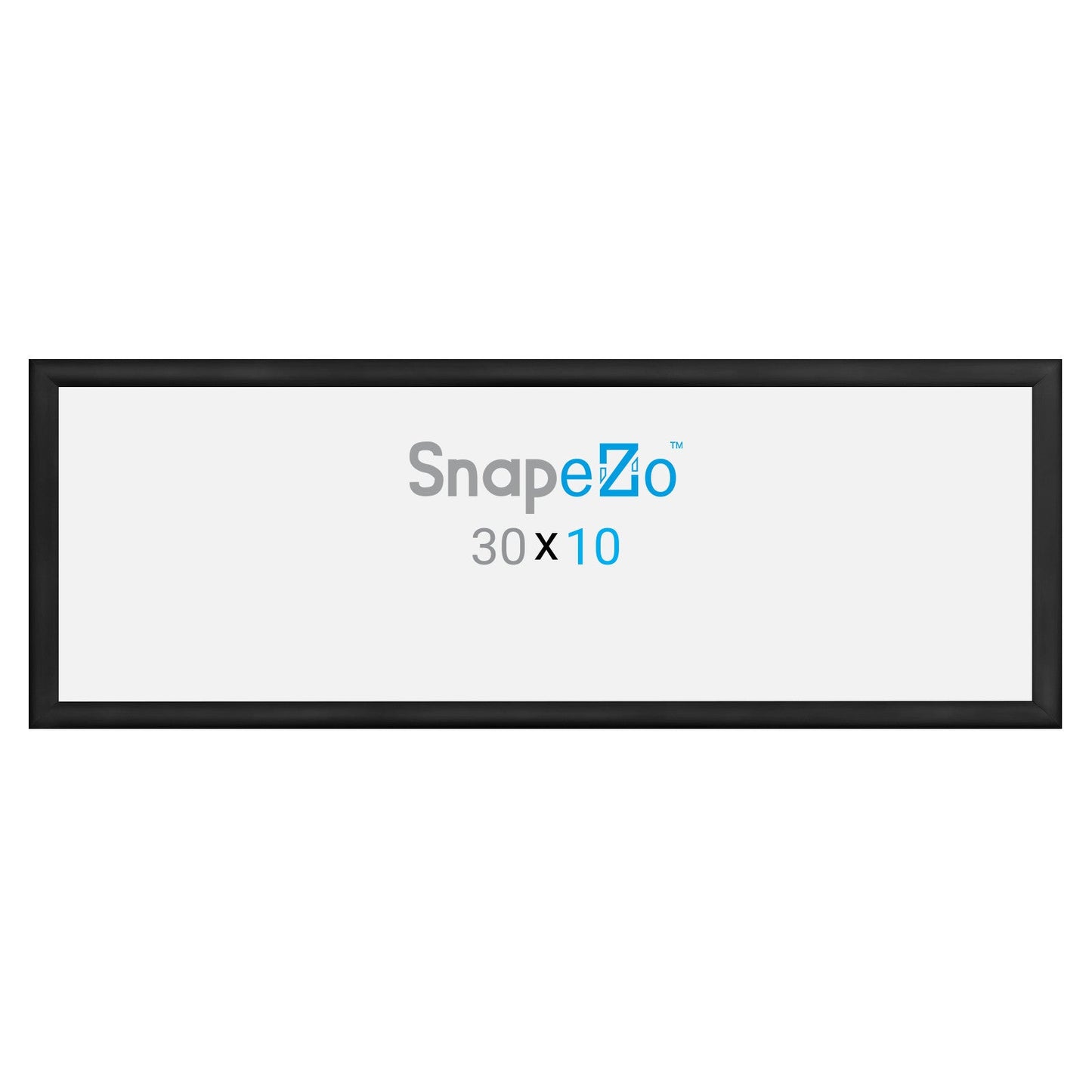 10x30 Black SnapeZo® Snap Frame - 1.2" Profile