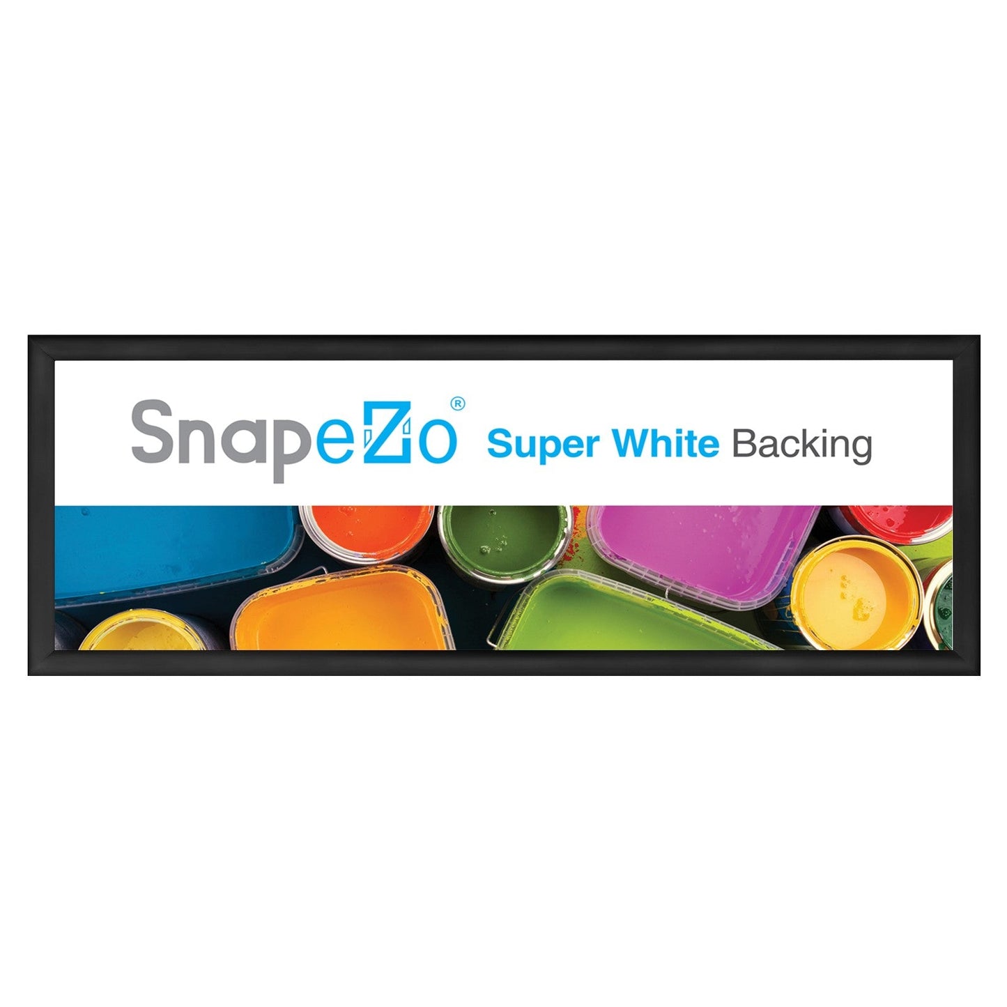 10x30 Black SnapeZo® Snap Frame - 1.2" Profile