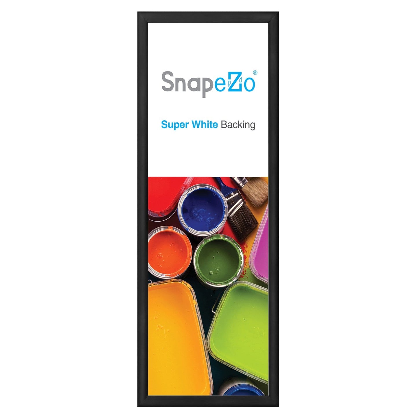 10x30 Black SnapeZo® Snap Frame - 1.2" Profile