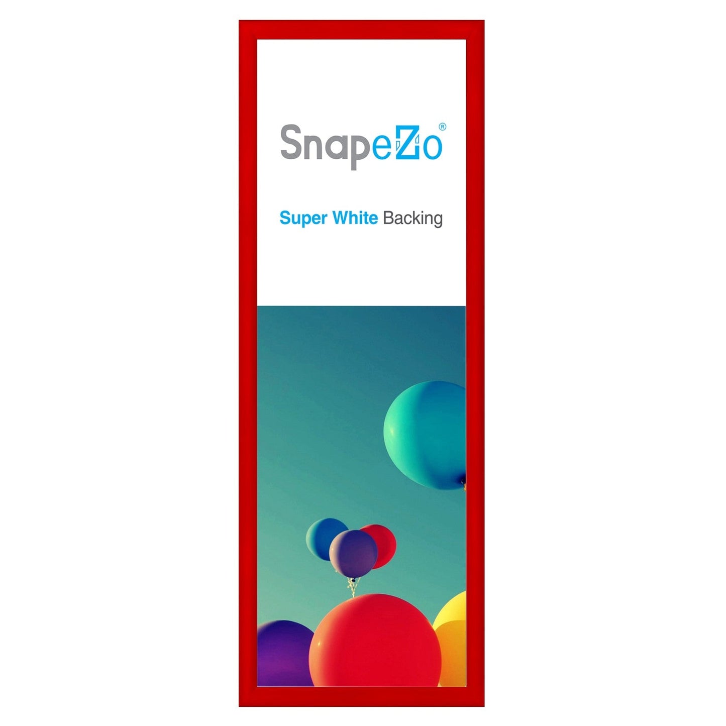 10x29 Red SnapeZo® Snap Frame - 1.2" Profile