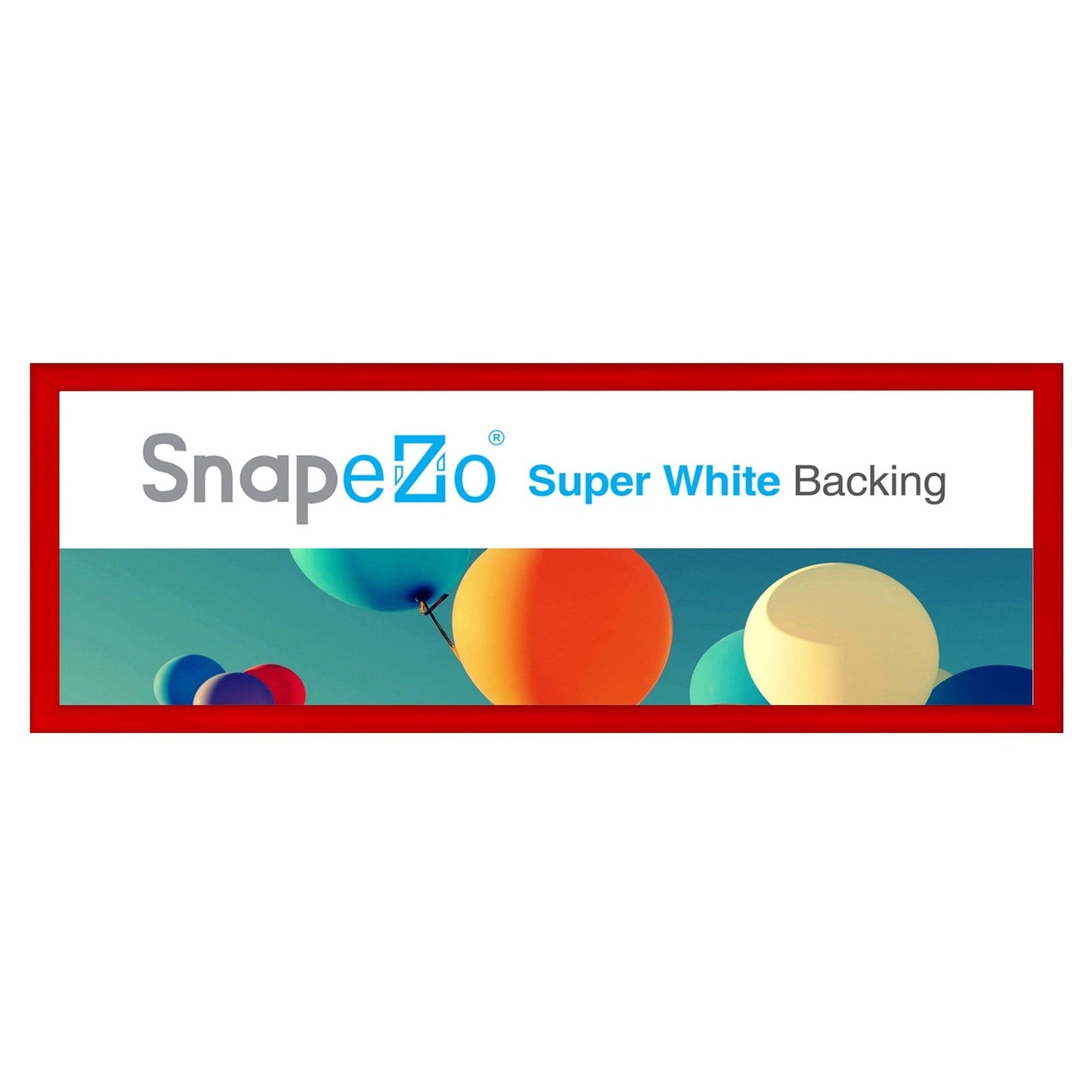 10x29 Red SnapeZo® Snap Frame - 1.2" Profile