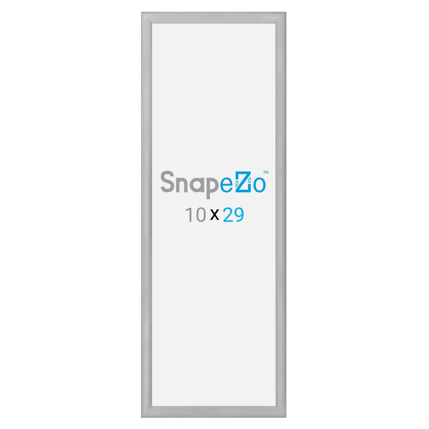 10x29 Silver SnapeZo® Snap Frame - 1.2" Profile