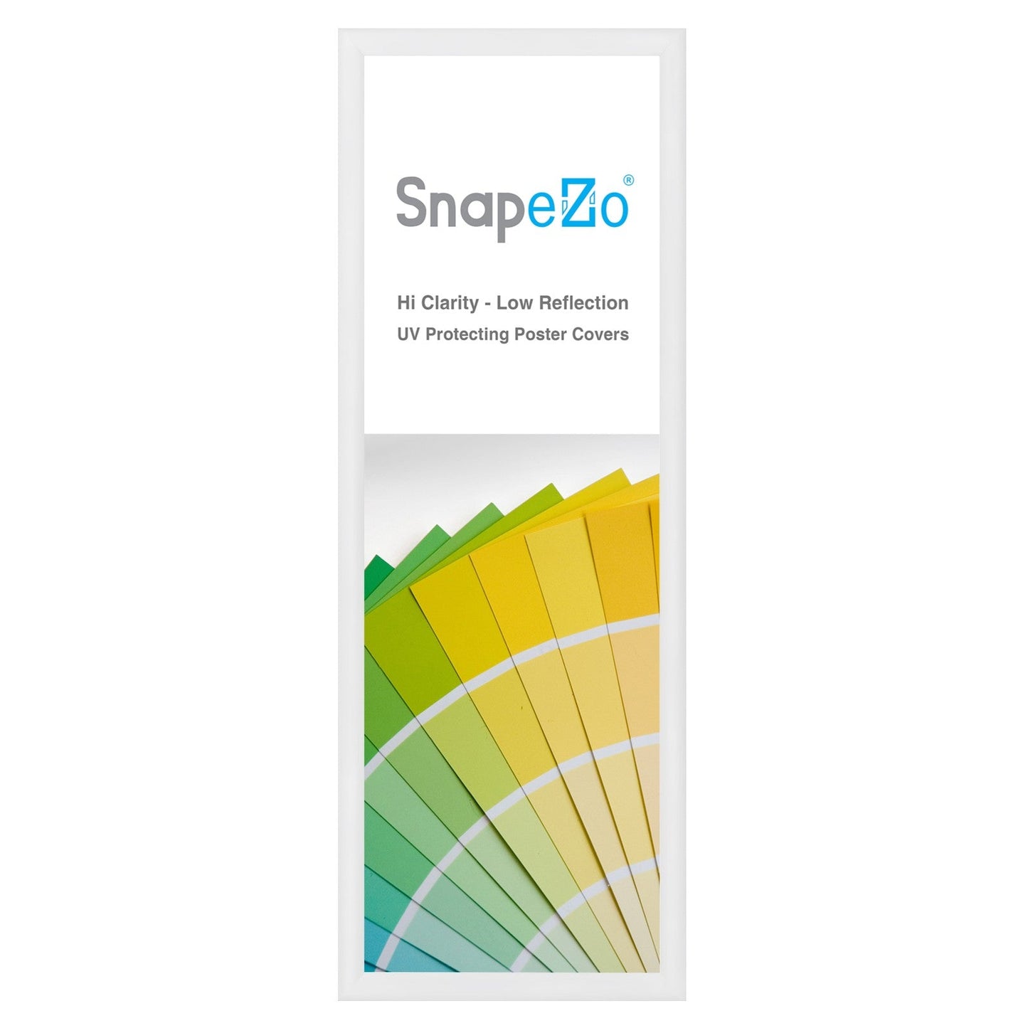 10x29 White SnapeZo® Snap Frame - 1.2" Profile
