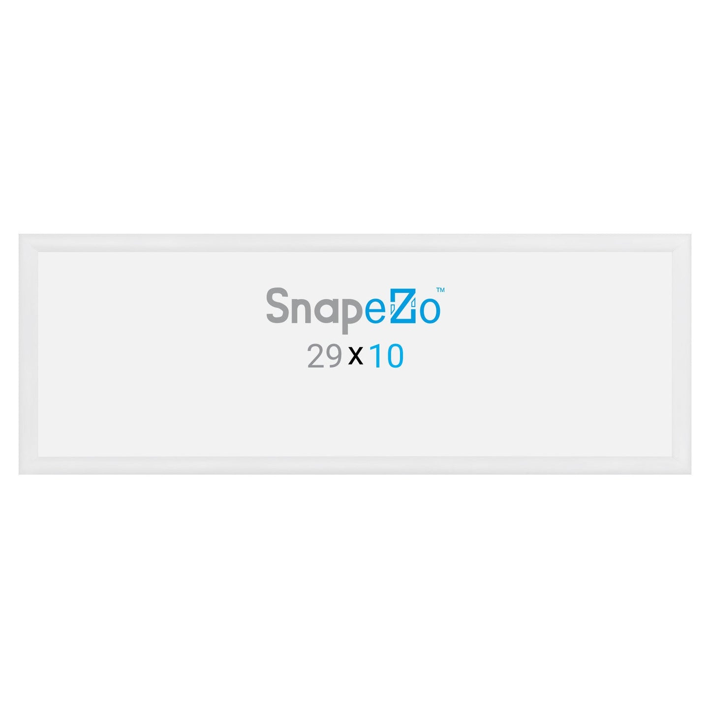 10x29 White SnapeZo® Snap Frame - 1.2" Profile