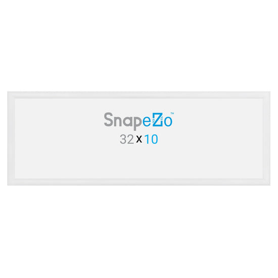 10x32 White SnapeZo® Snap Frame - 1.2" Profile