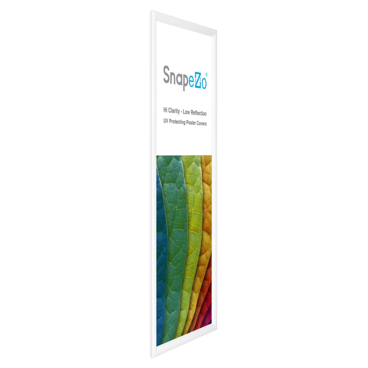 10x29 White SnapeZo® Snap Frame - 1.2" Profile