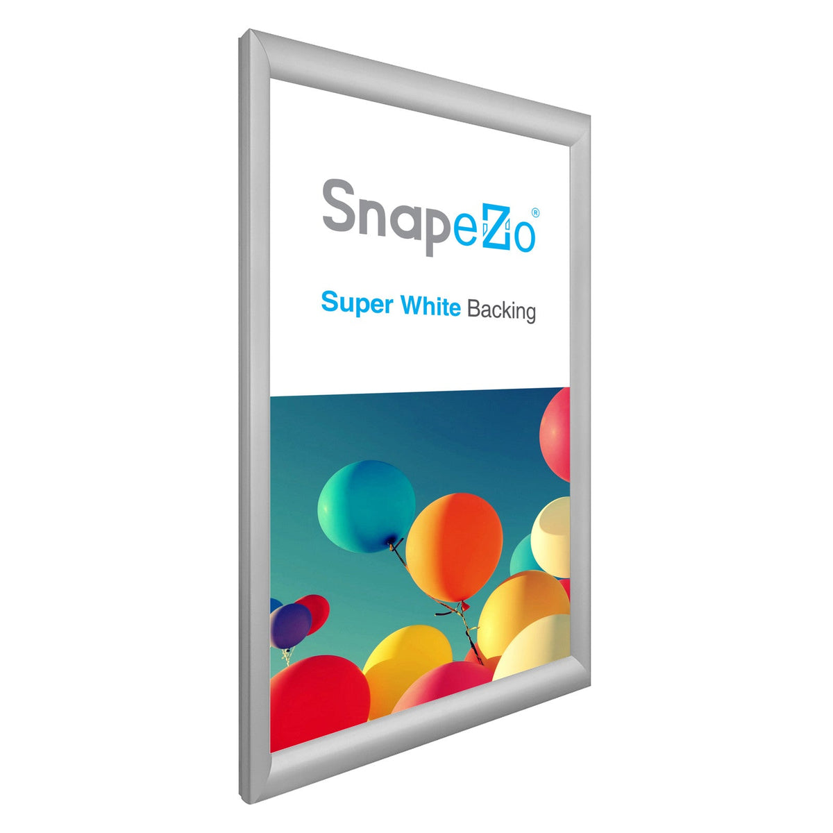 10x14 Silver SnapeZo Snap Frame - 1.2 Profile