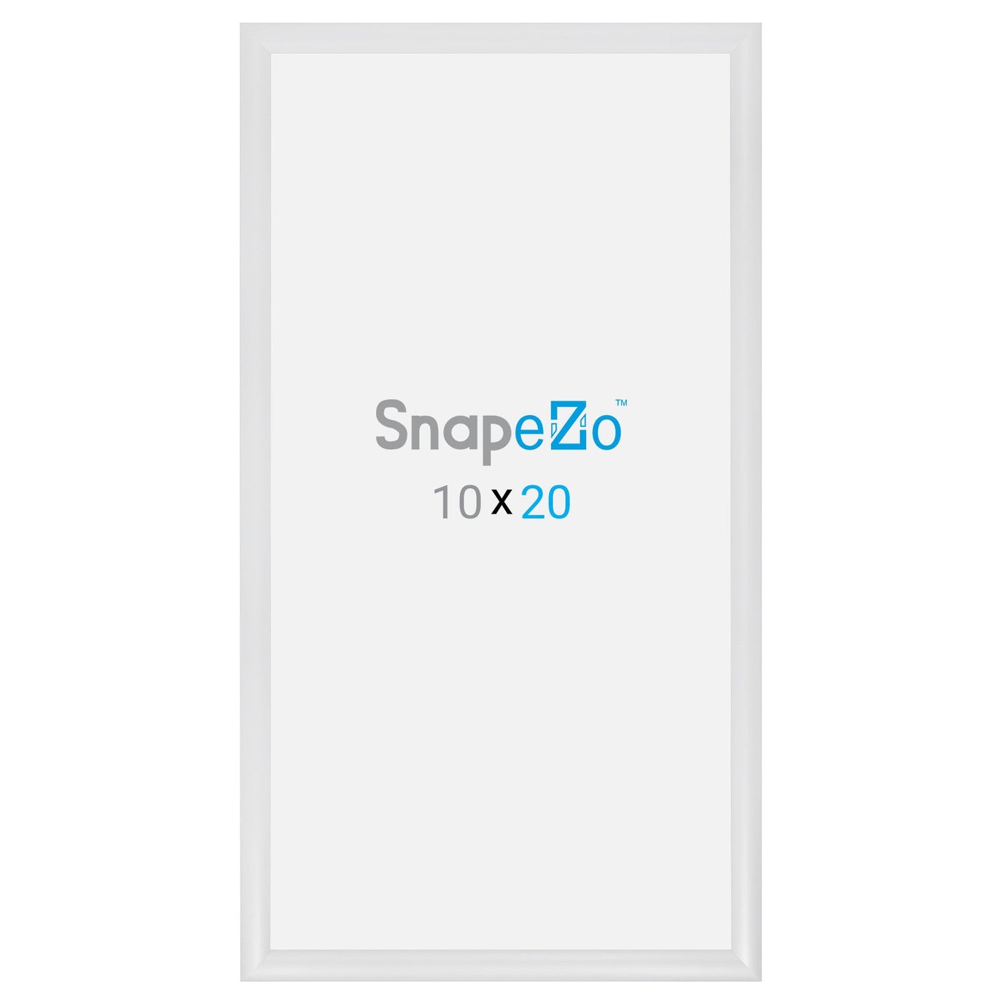 10x20 White SnapeZo® Snap Frame - 1.2" Profile