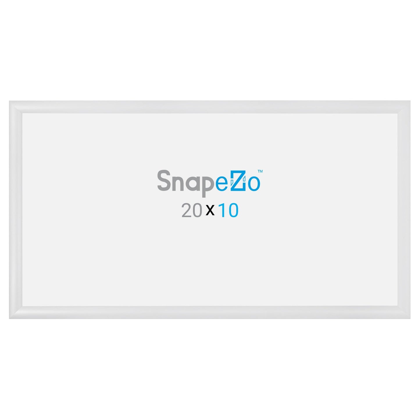 10x20 White SnapeZo® Snap Frame - 1.2" Profile