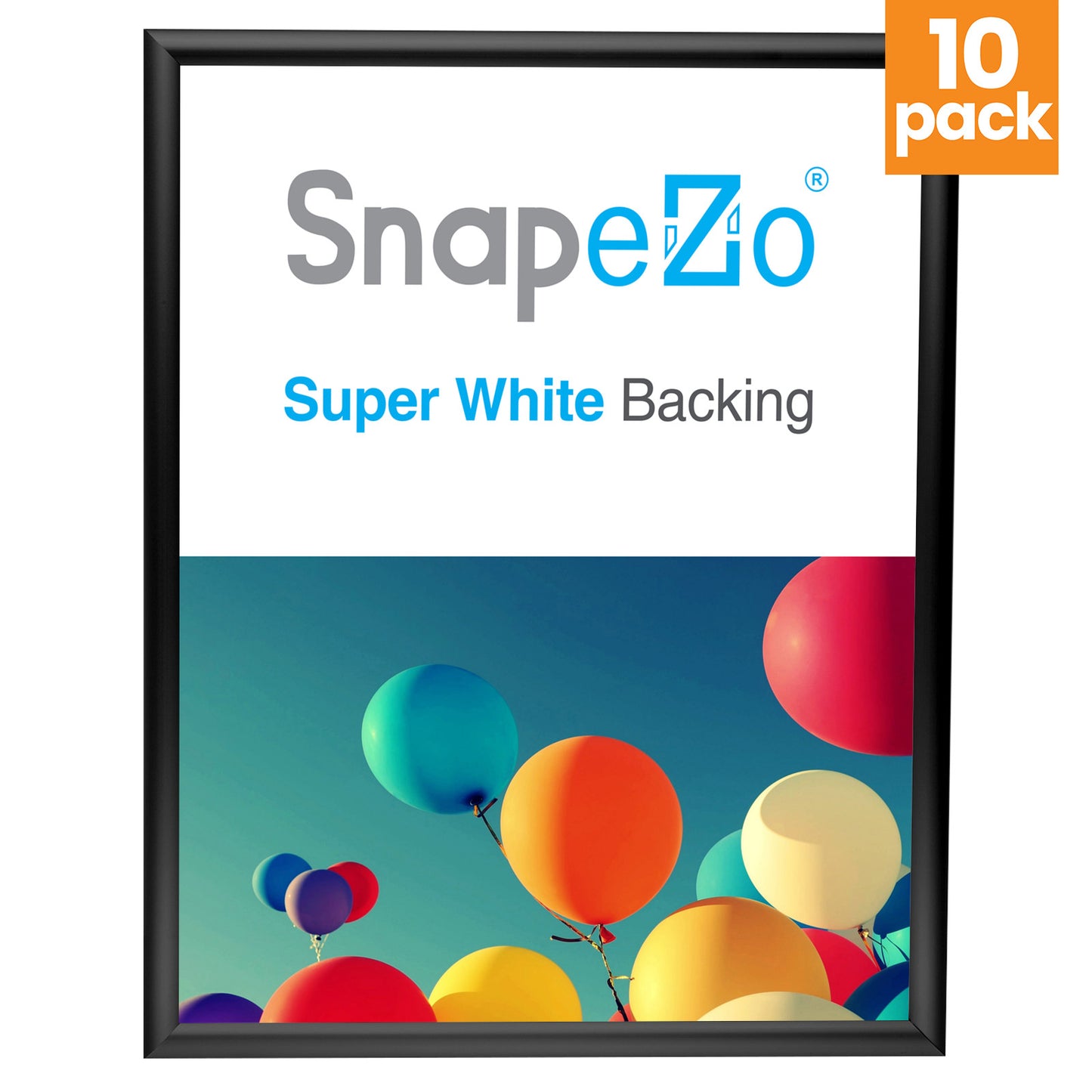 10 Case Pack of Snapezo® of Black 18x24 Poster Frame - 1" Profile