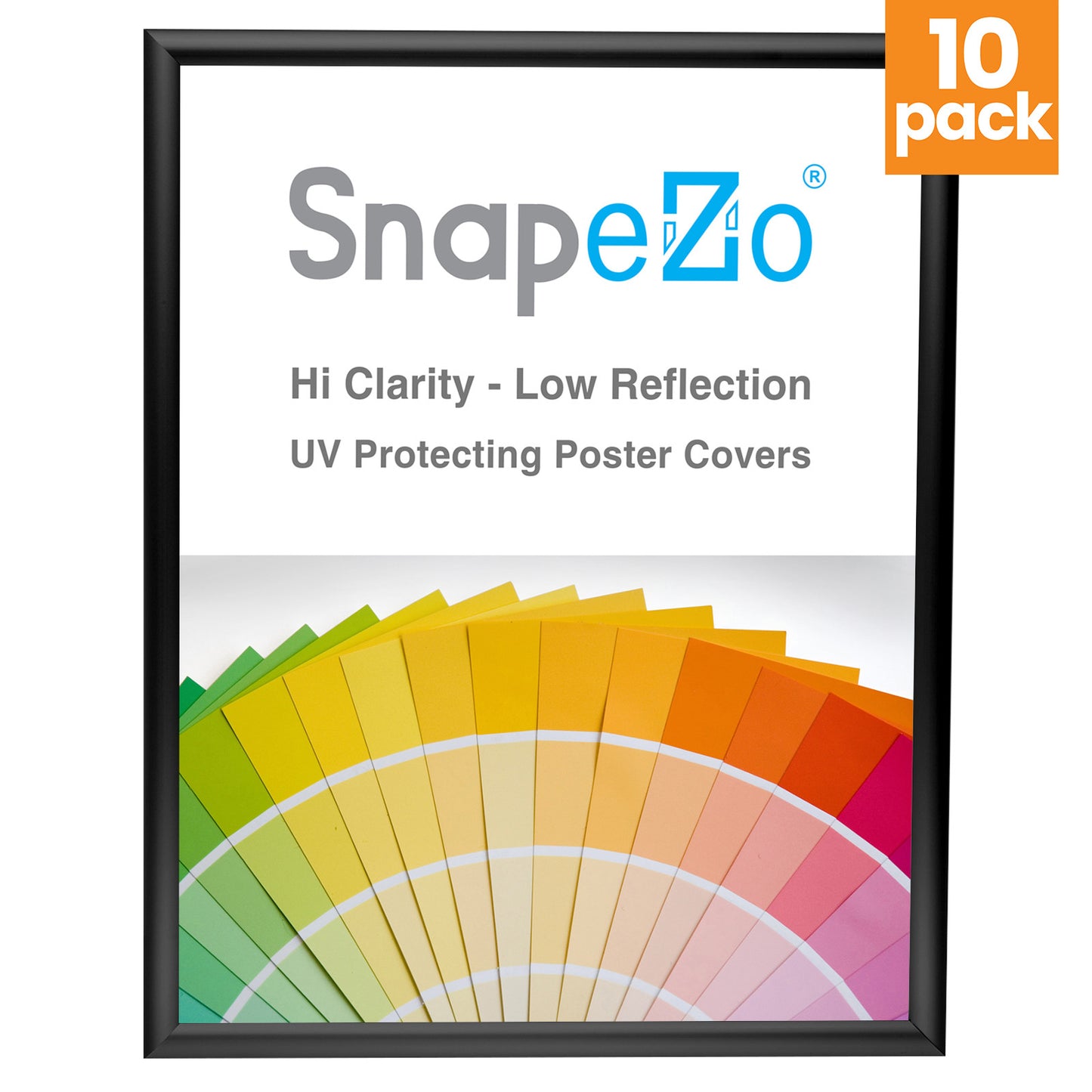 10 Case Pack of Snapezo® of Black 22x28 Poster Frame - 1" Profile
