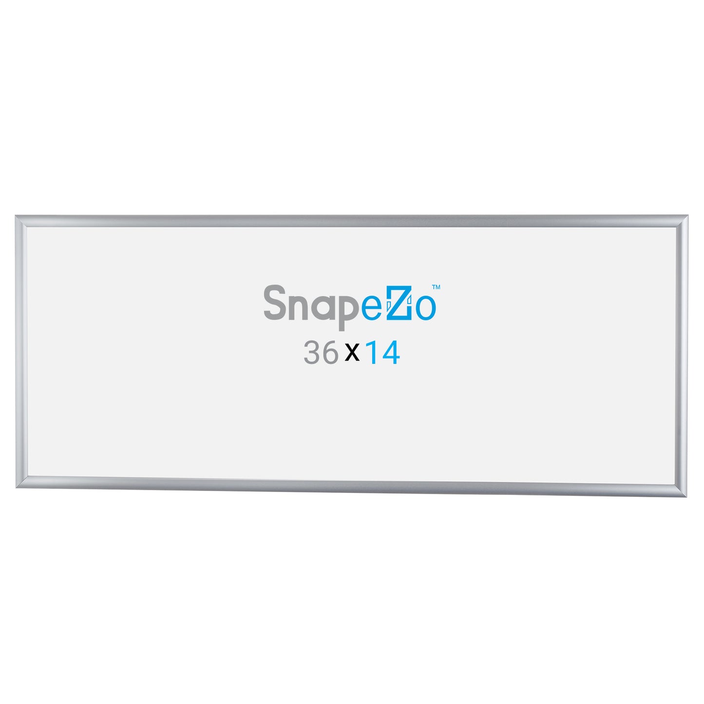10 Case Pack of Snapezo® of Silver 14x36 Poster Frame - 1" Profile
