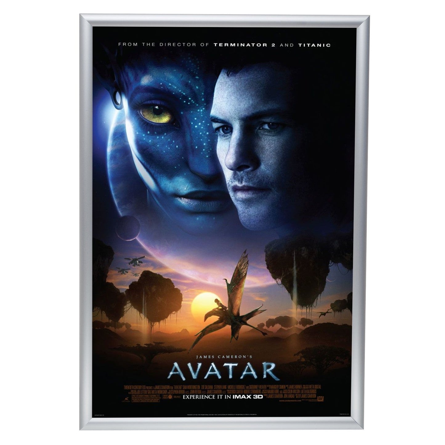 24x36 Silver SnapeZo® Snap Frame - 1" Profile