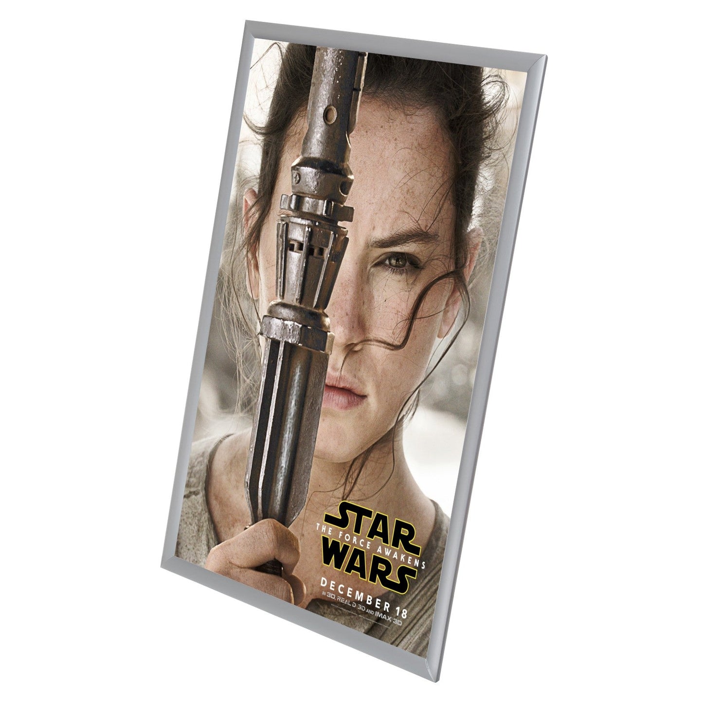 24x36 Silver SnapeZo® Snap Frame - 1" Profile