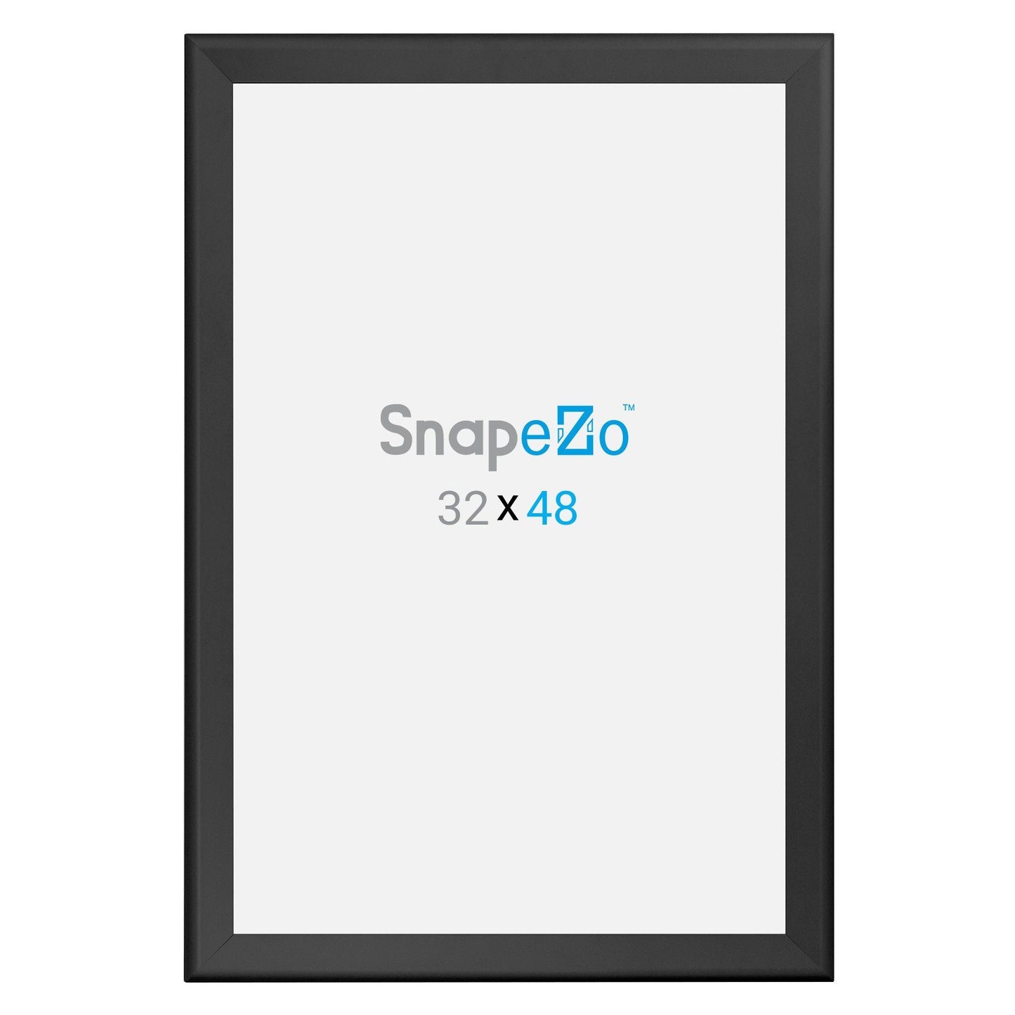 32x48 Black SnapeZo® Snap Frame - 1.7" Profile