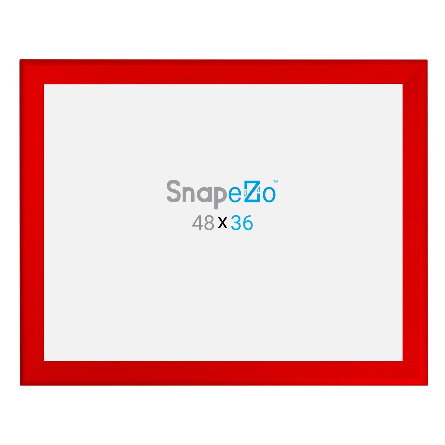 36x48 Red SnapeZo® Snap Frame - 1.7" Profile