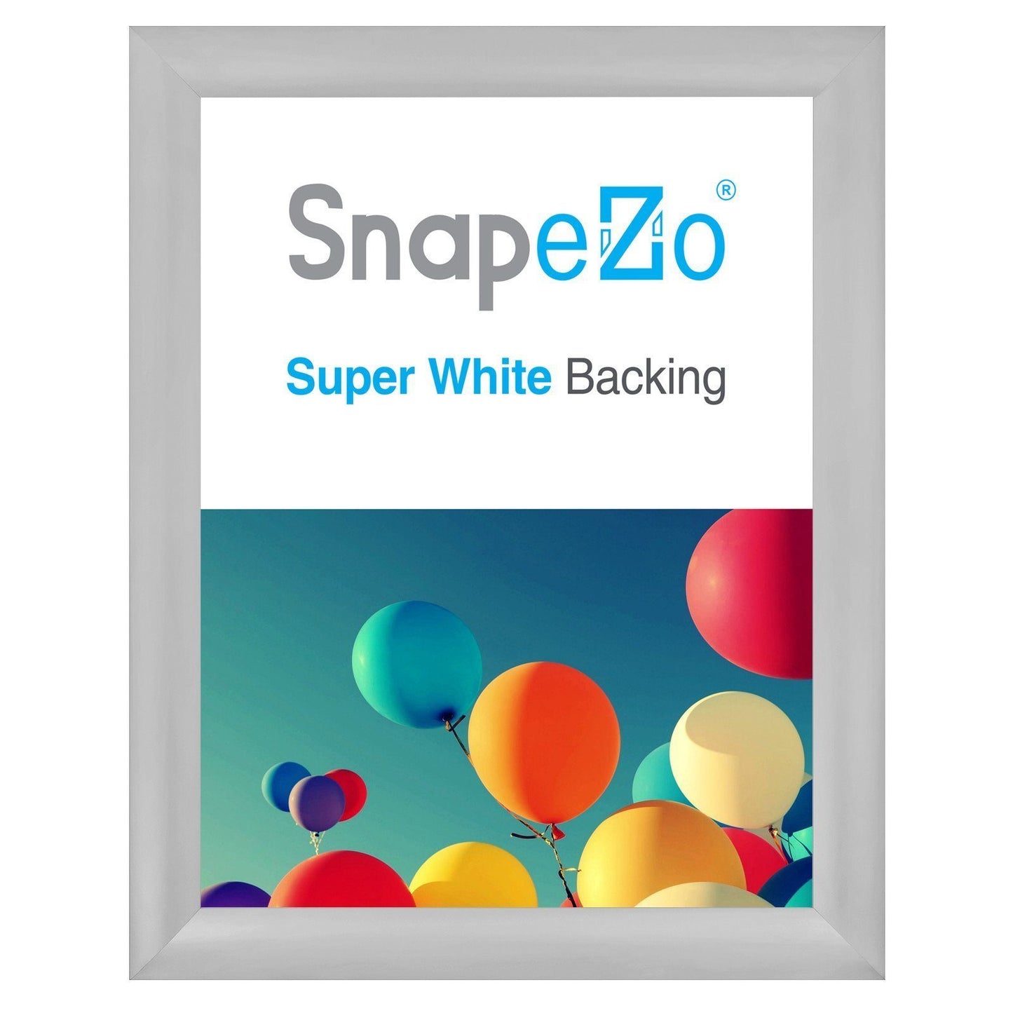 22x28 Silver SnapeZo® Snap Frame - 2.2 Inch Profile
