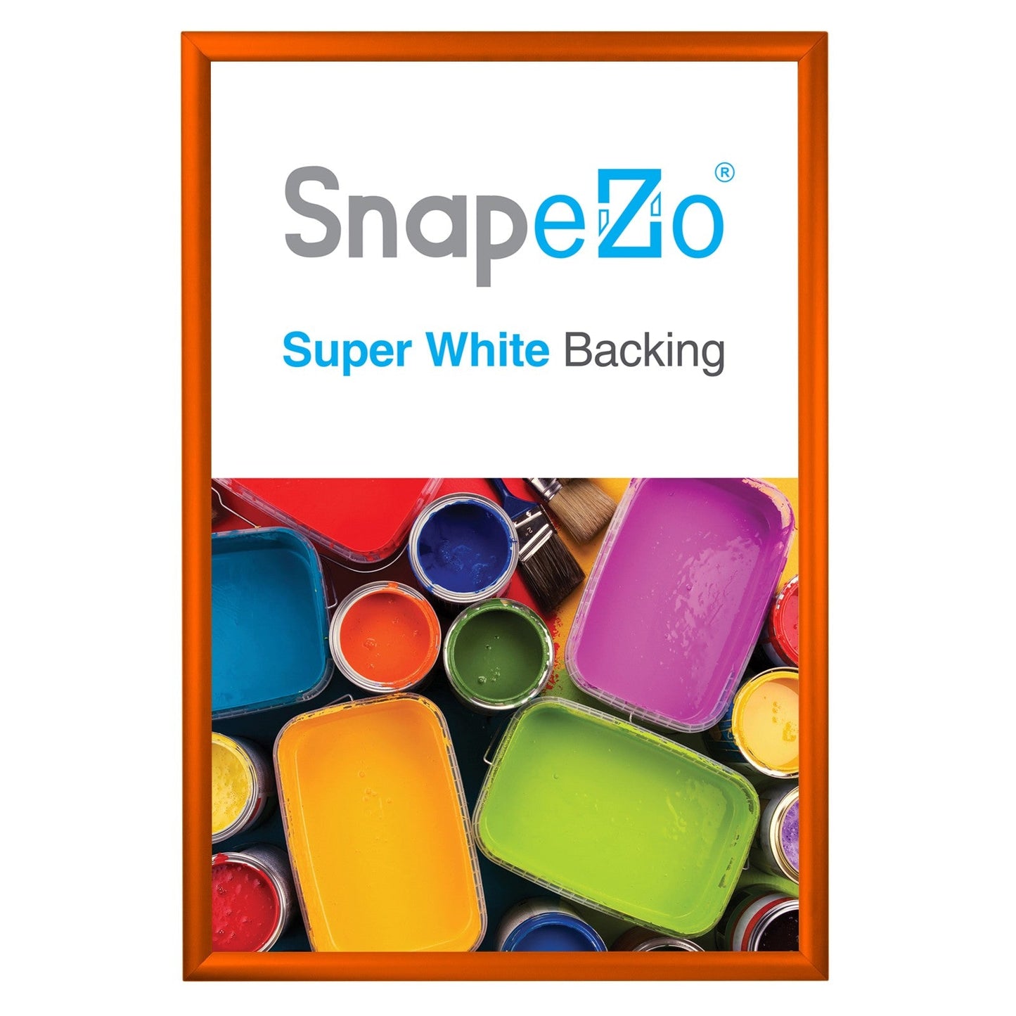 24x36 Orange SnapeZo® Snap Frame - 1.2" Profile