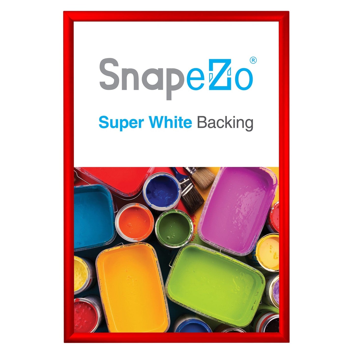22x34 Red SnapeZo® Snap Frame - 1.2" Profile