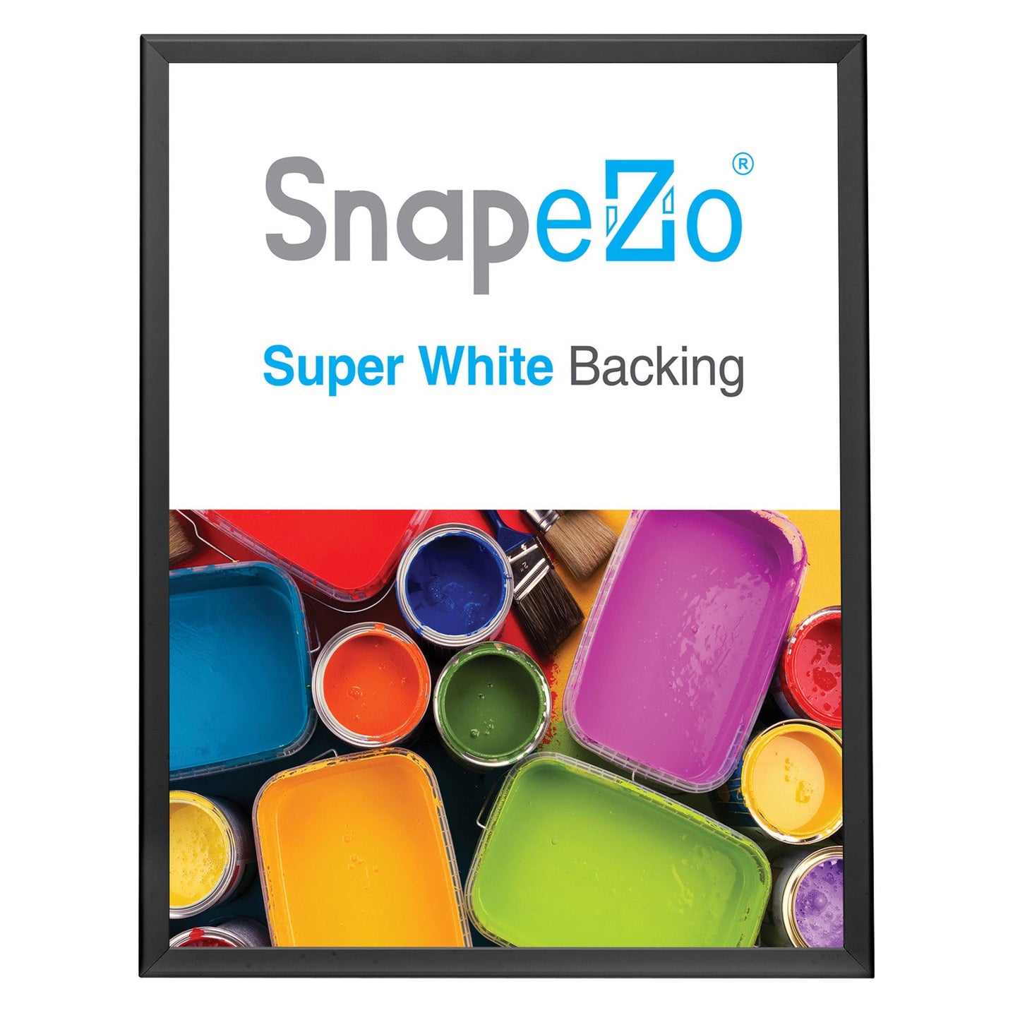 30x40 Black SnapeZo® Snap Frame - 1.25" Profile