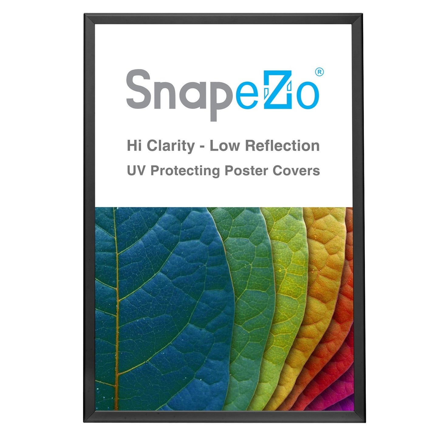 27x41 Black SnapeZo® Snap Frame - 1.25" Profile