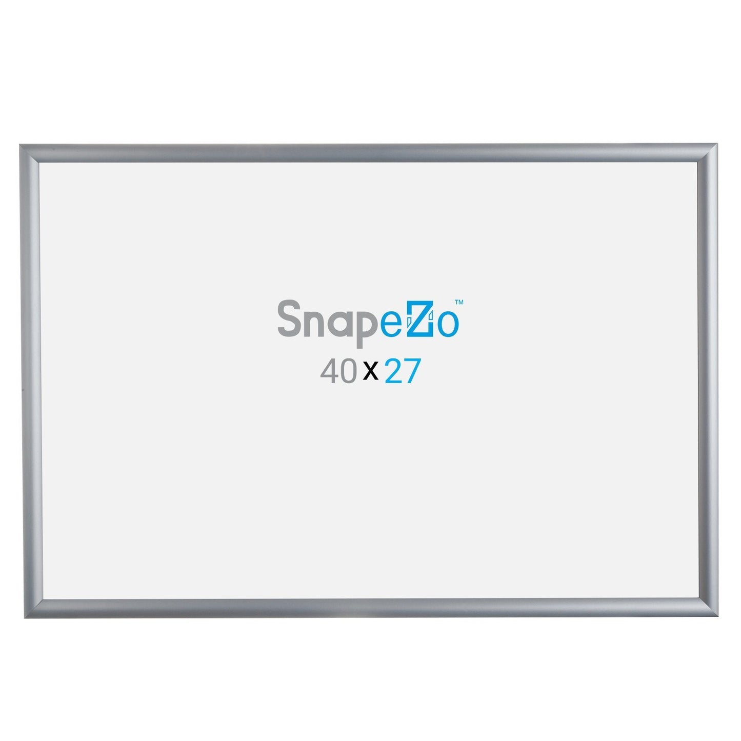 Silver movie poster SnapeZo® frame poster size 27x40 - 1.2 inch profile
