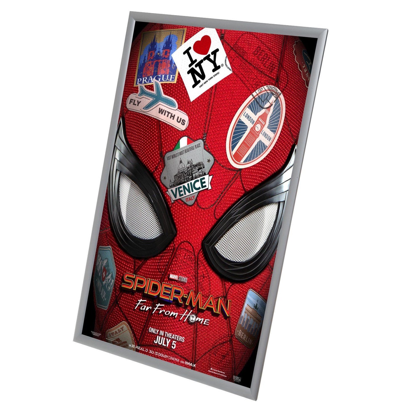Silver movie poster SnapeZo® frame poster size 27x40 - 1.2 inch profile