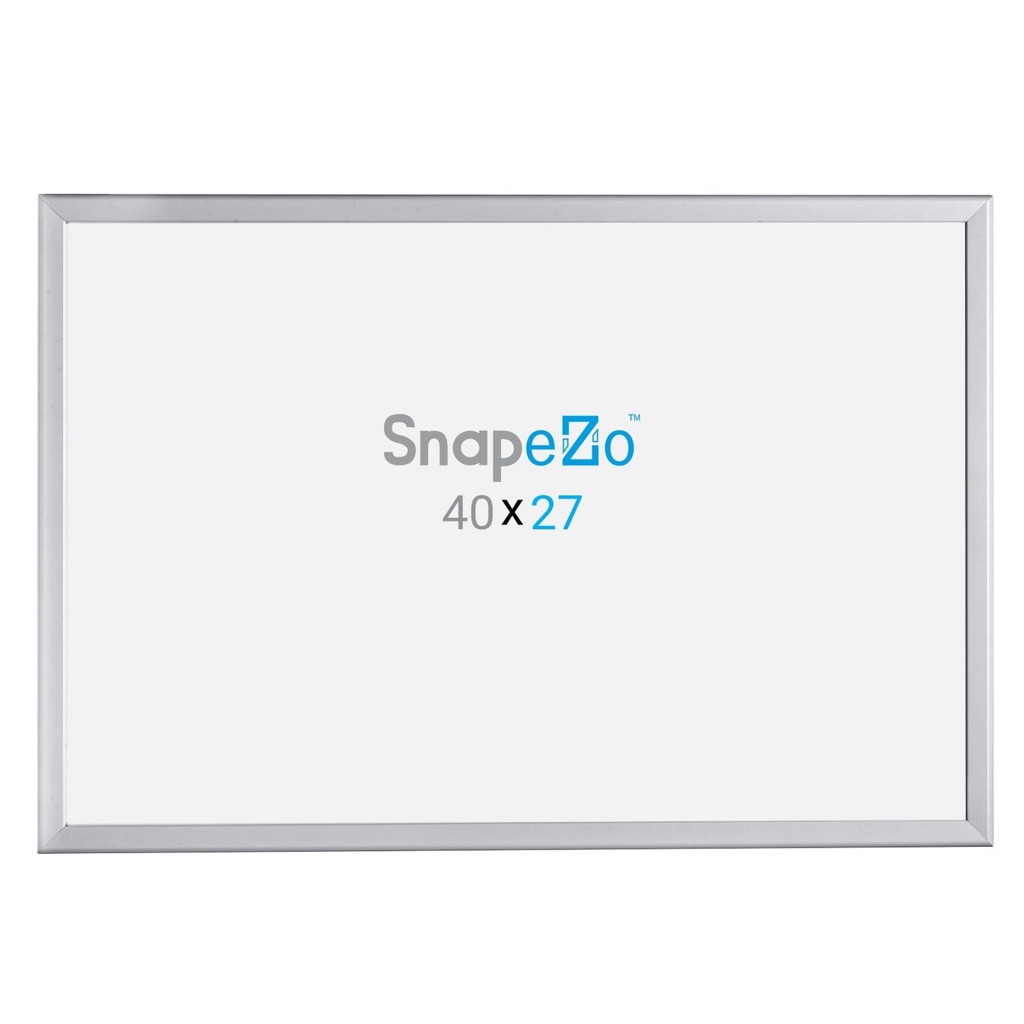 27x40 Silver SnapeZo® Snap Frame - 1.25" Profile