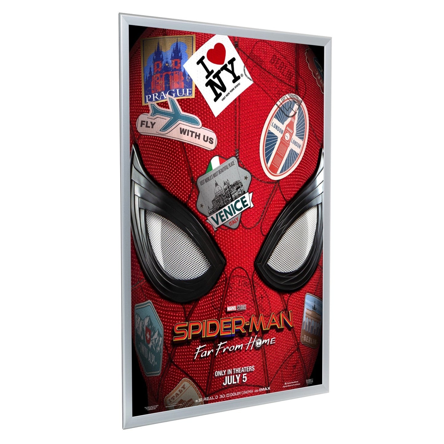 27x40 Silver SnapeZo® Snap Frame - 1.25" Profile