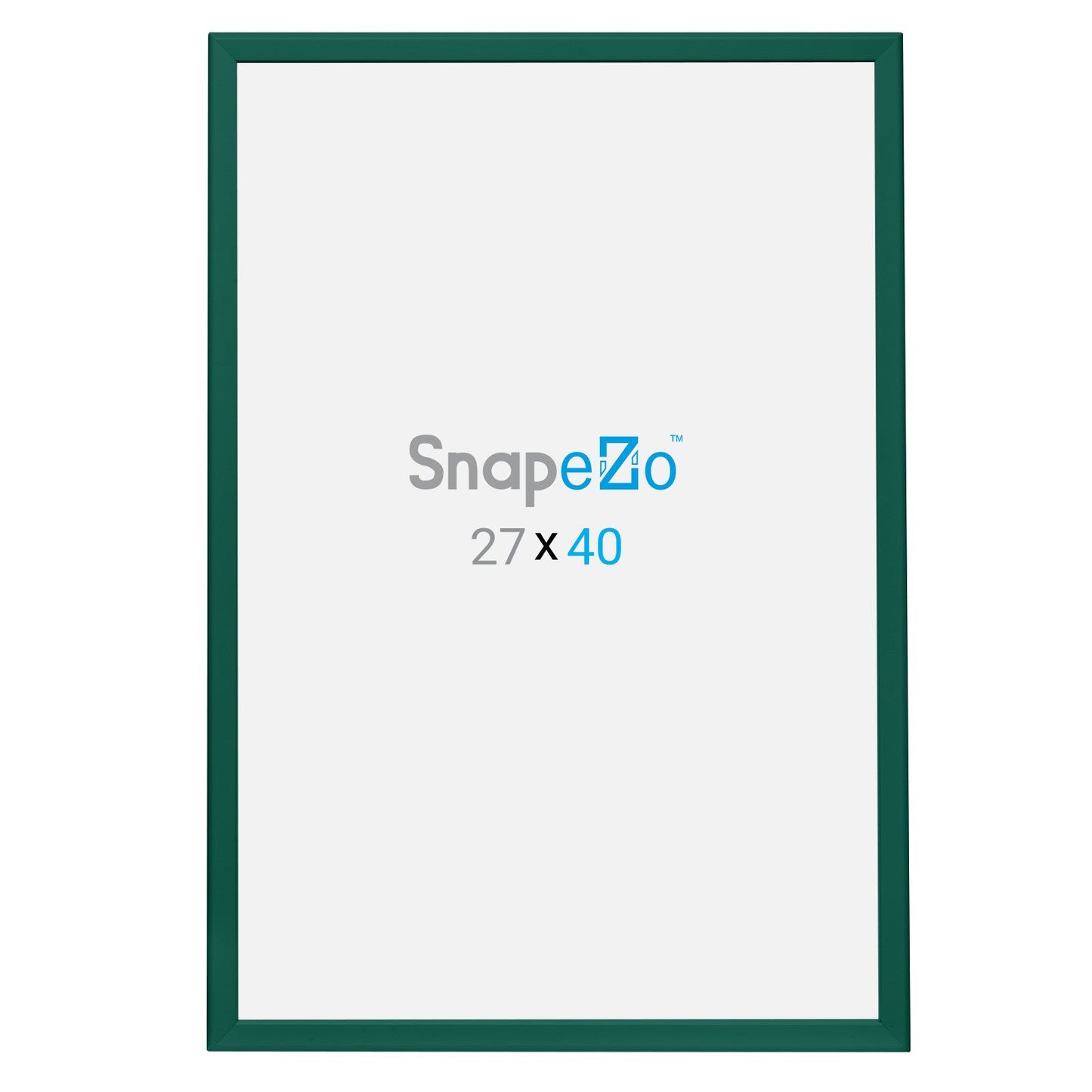 27x40 Green SnapeZo® Snap Frame - 1.25" Profile
