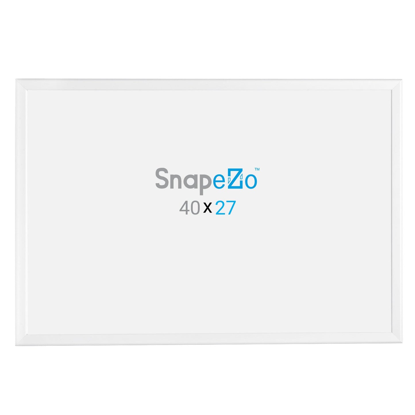 27x40 White SnapeZo® Snap Frame - 1.25" Profile