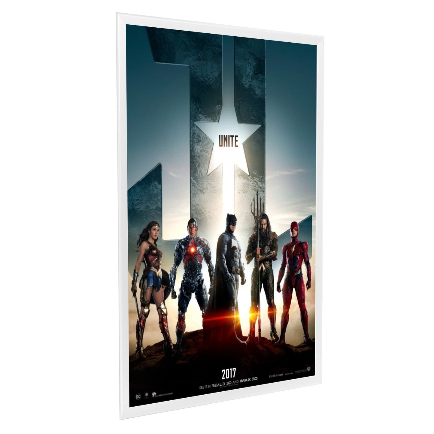 27x40 White SnapeZo® Snap Frame - 1.25" Profile