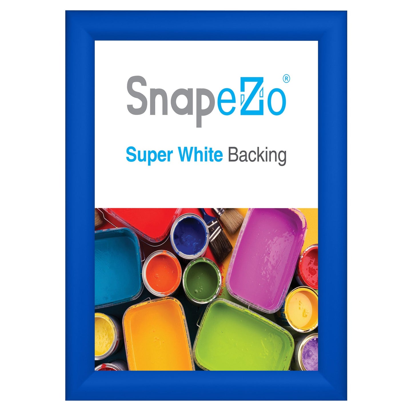 8.5x11 Blue SnapeZo® Snap Frame - 1.2" Profile