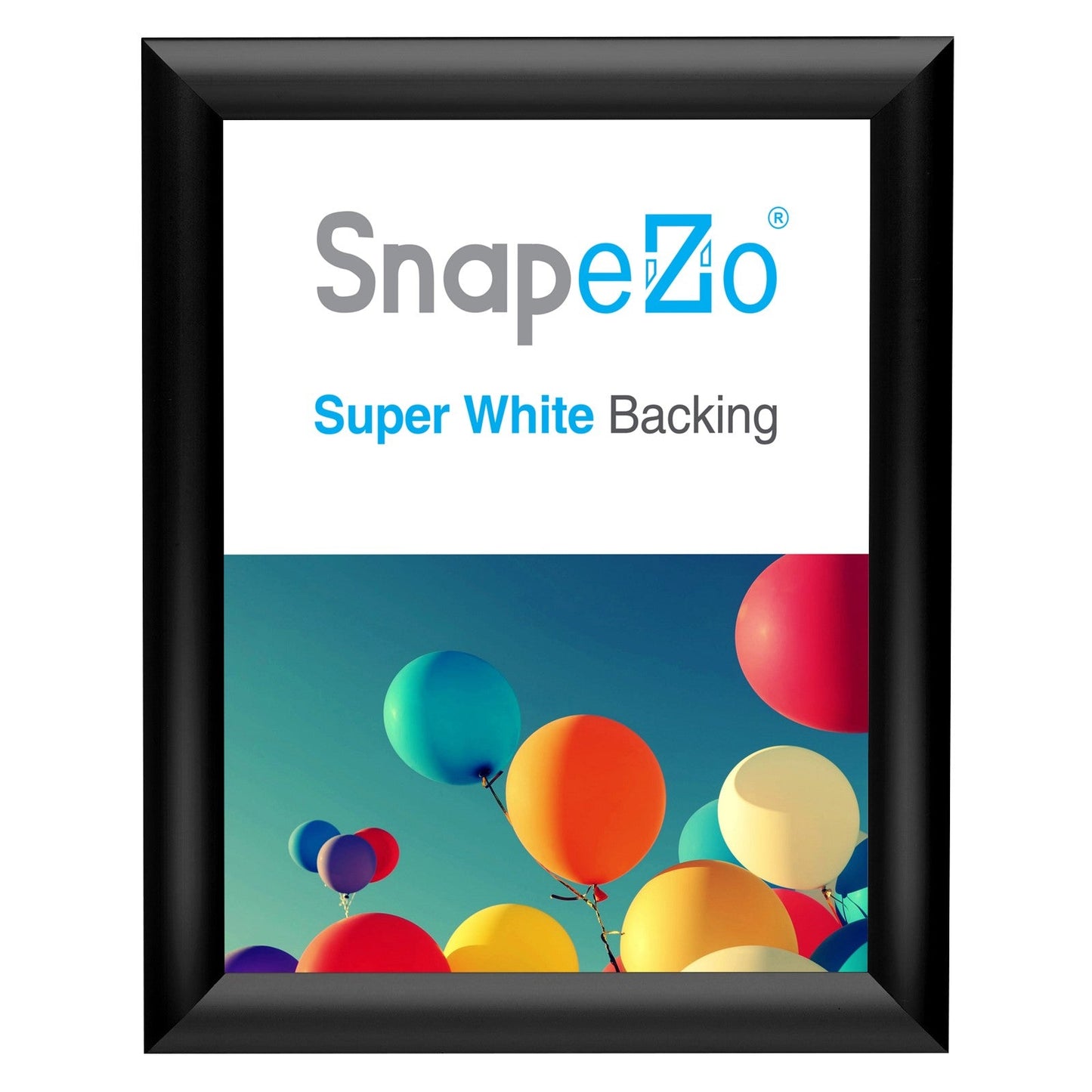 8.5x11 Black SnapeZo® Snap Frame - 1" Profile
