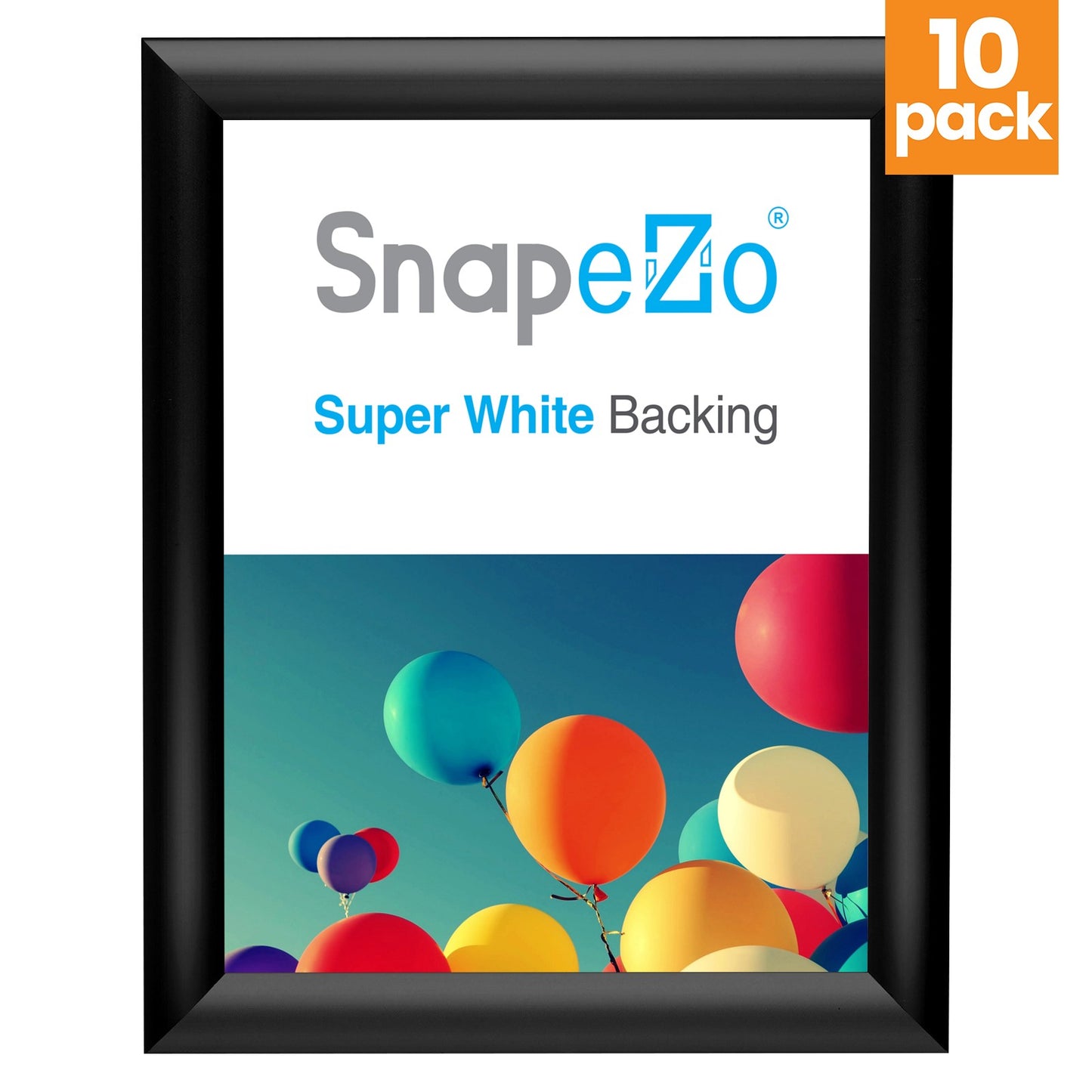 10 Case Pack of Snapezo® of Black 8x10 Photo Frame - 1" Profile