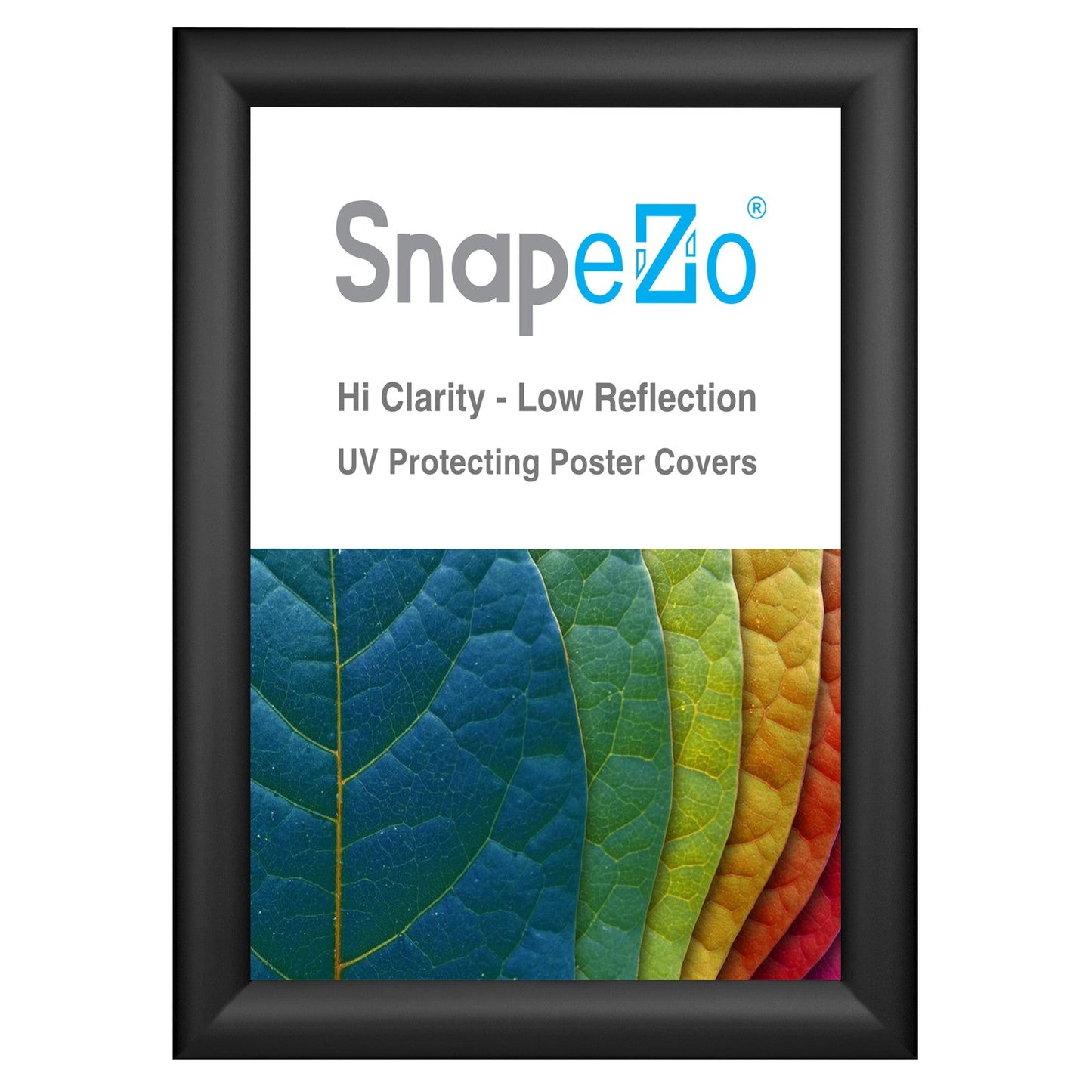 8.5x11 Black SnapeZo® Snap Frame - 1.2" Profile