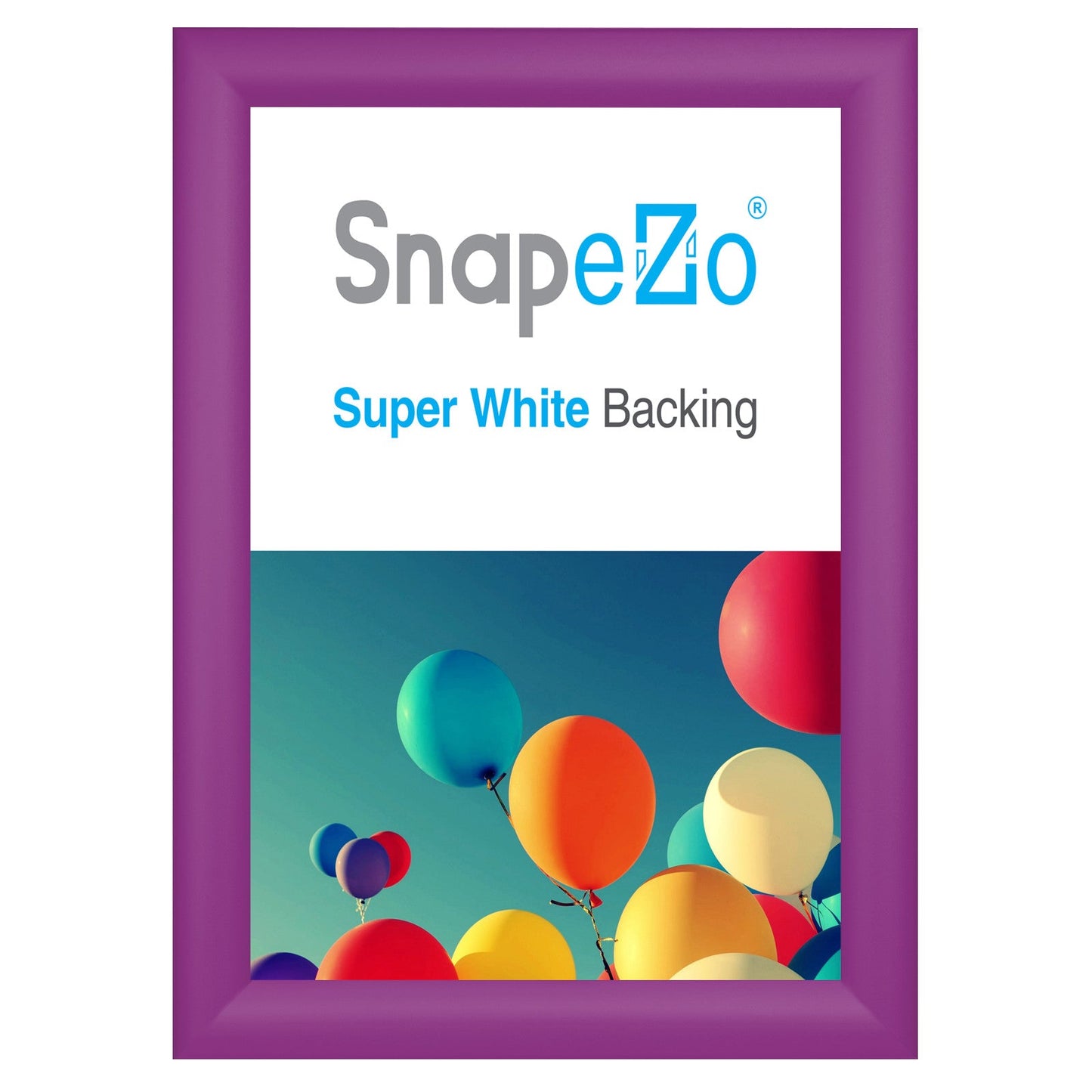 8.5x11 Purple SnapeZo® Snap Frame - 1.2" Profile